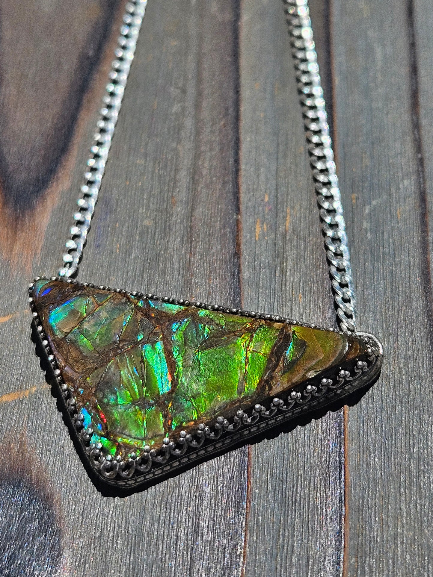 Green Ammolite Necklace