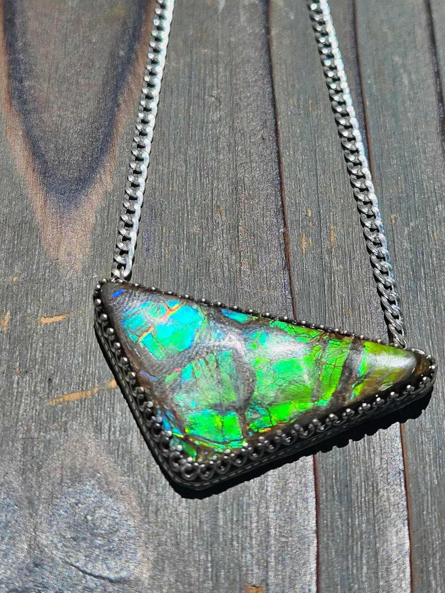 Green Ammolite Necklace