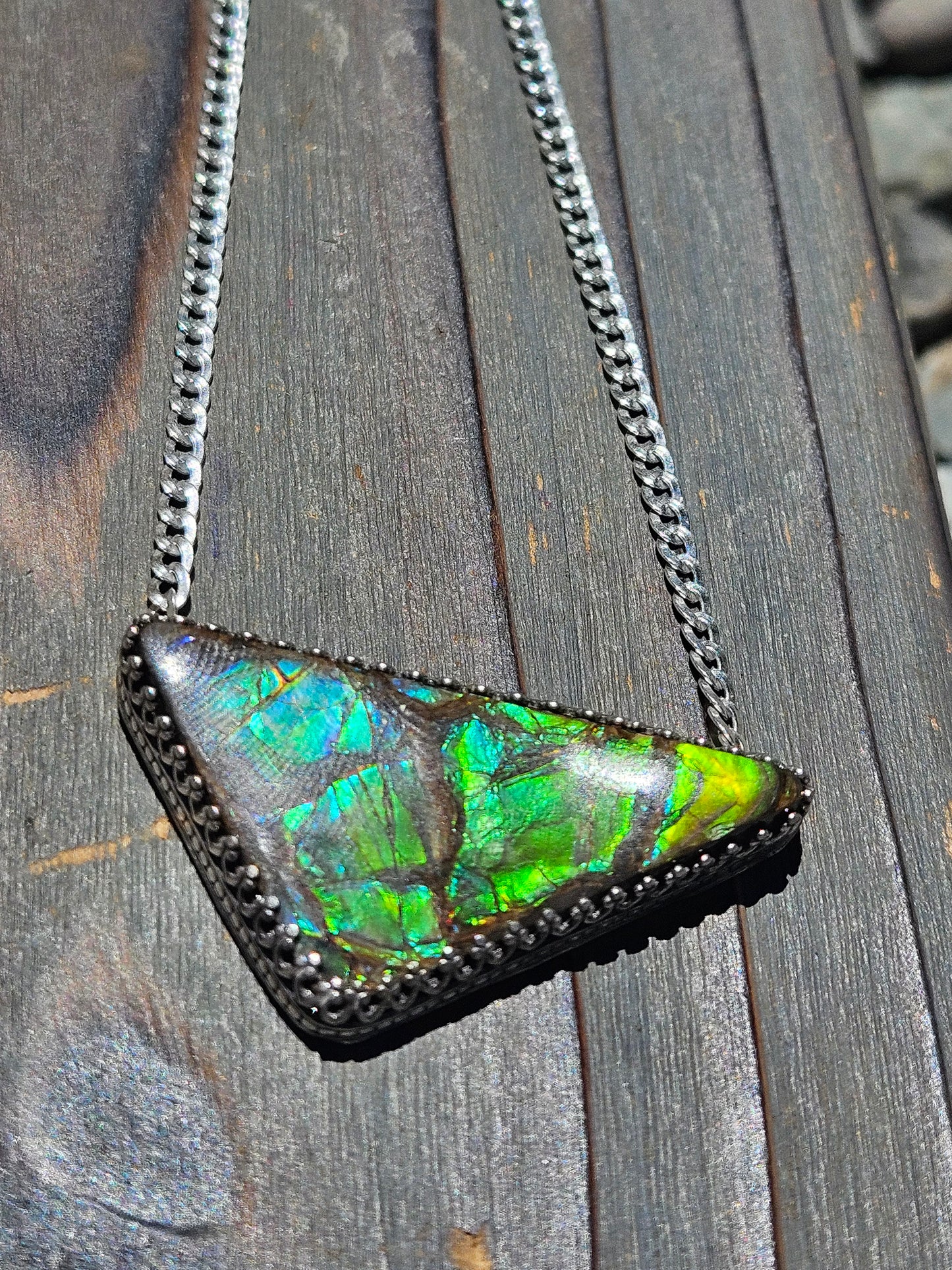 Green Ammolite Necklace