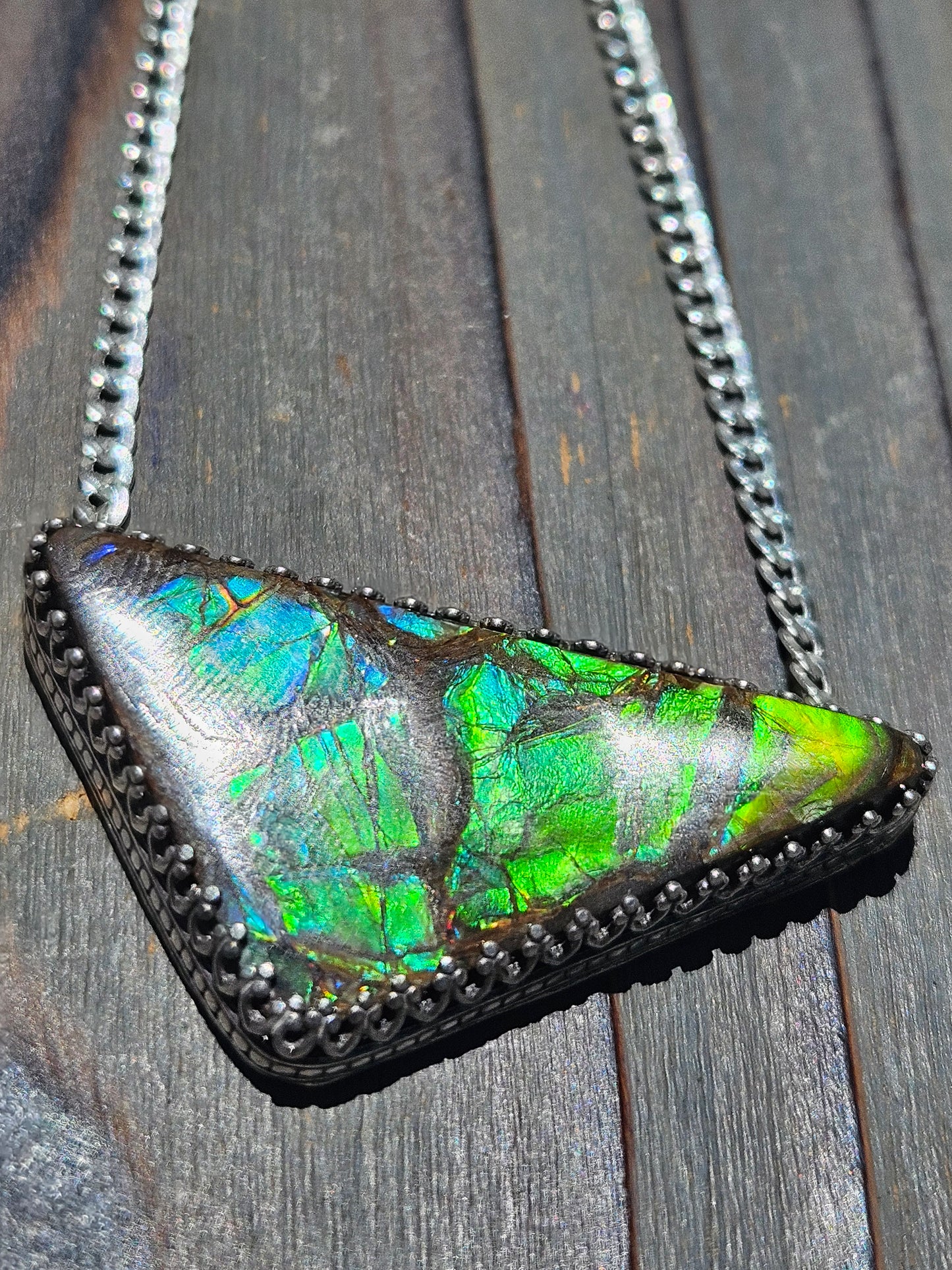 Green Ammolite Necklace