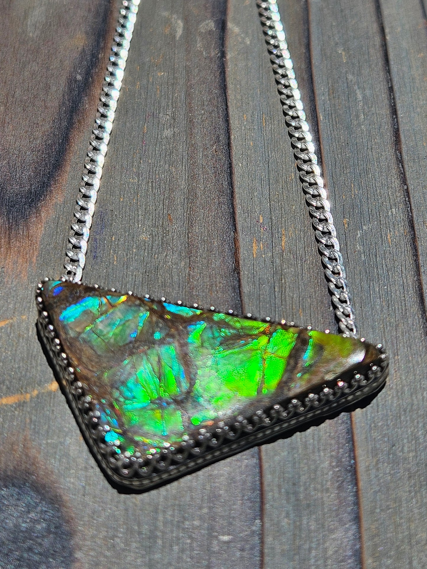 Green Ammolite Necklace