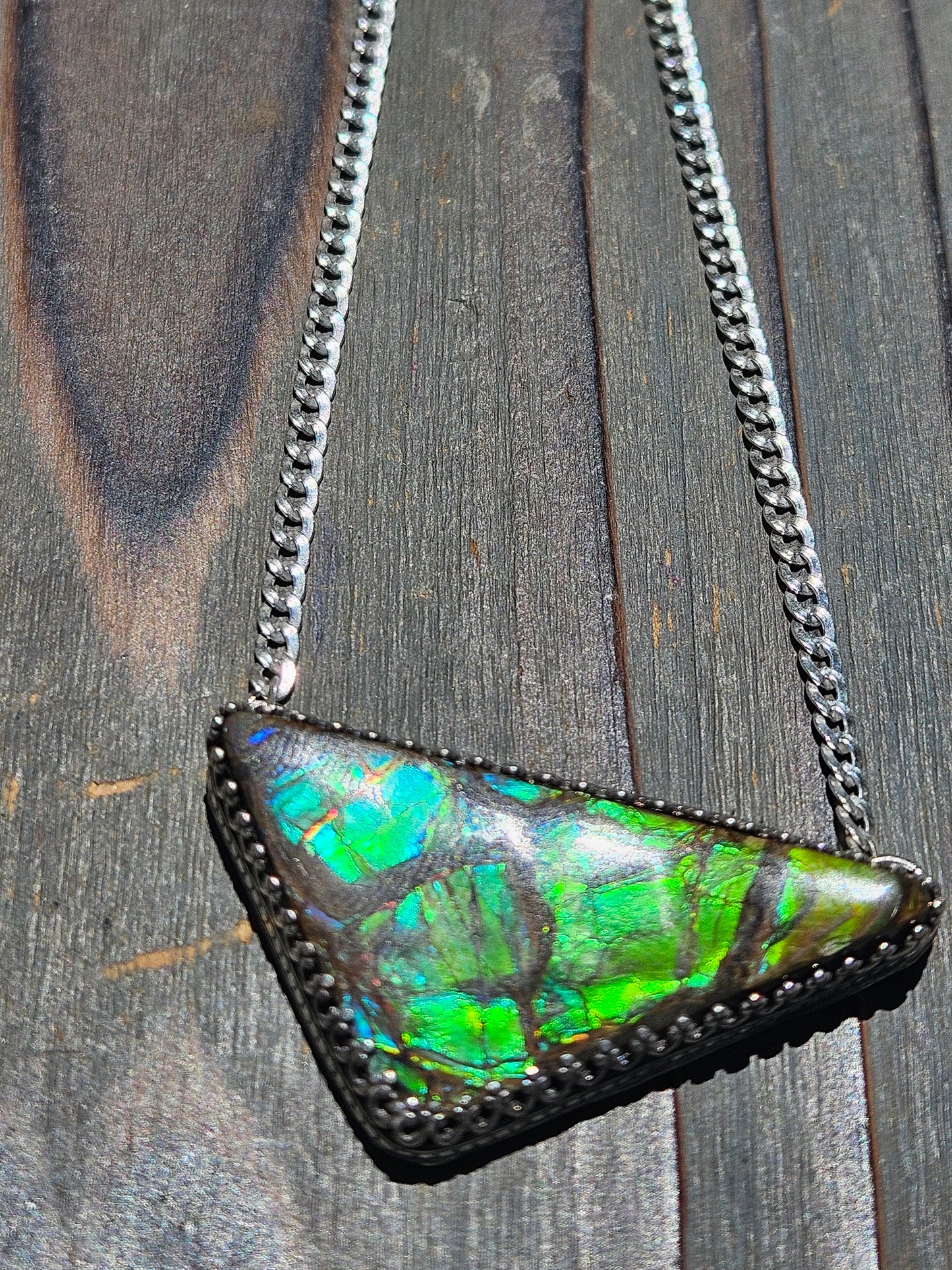 Green Ammolite Necklace