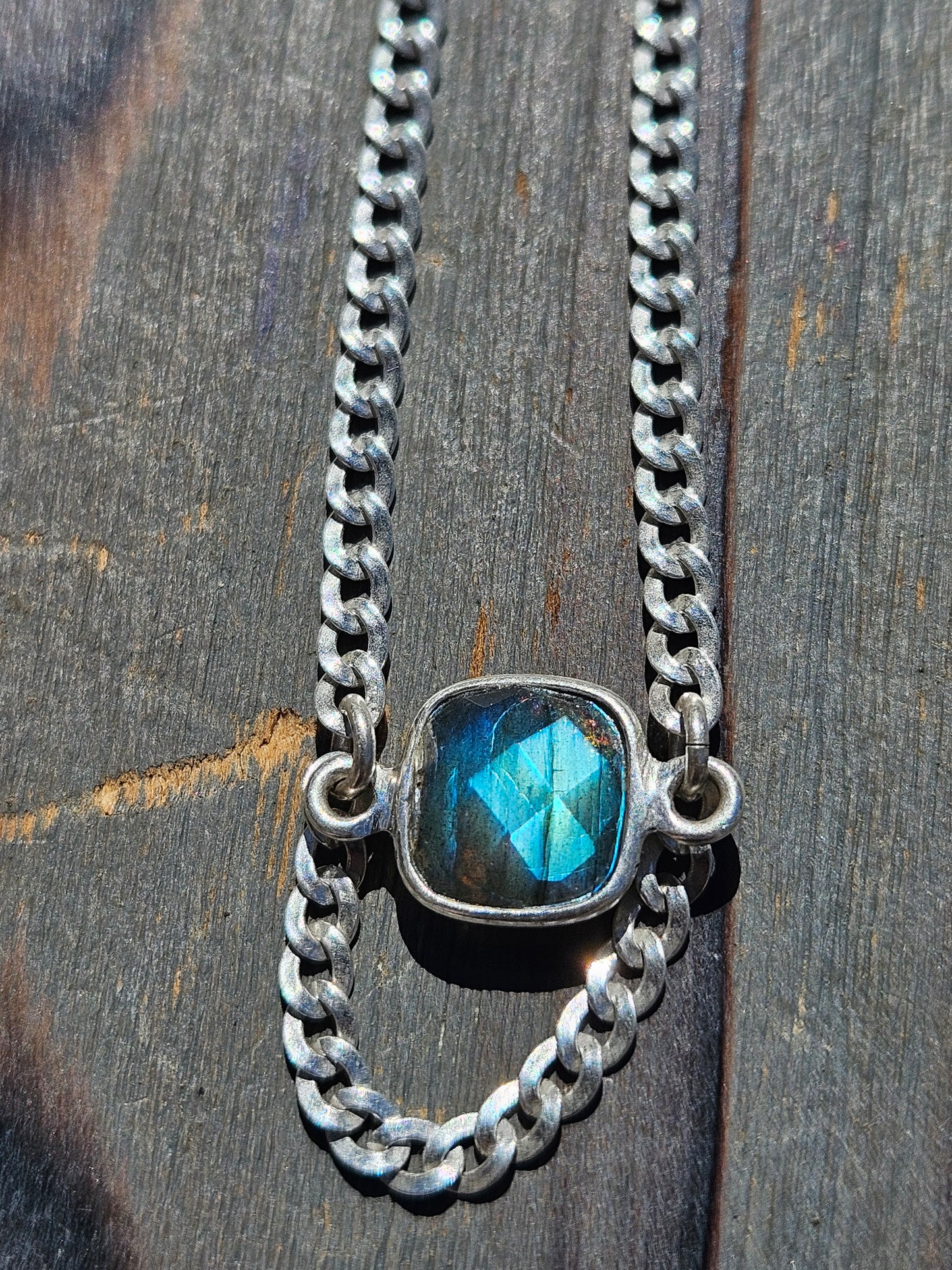 Labradorite Chain Necklace