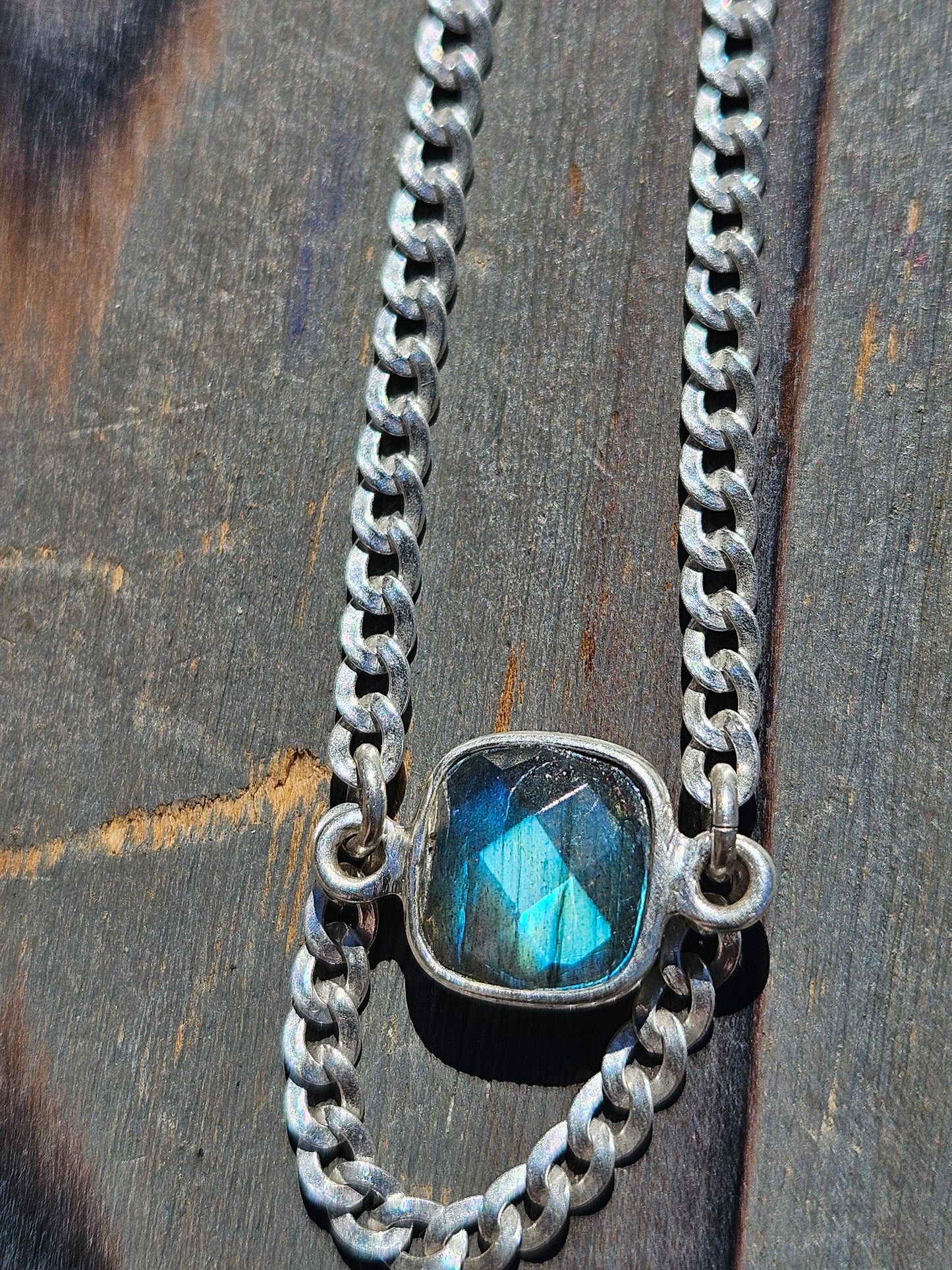 Labradorite Chain Necklace