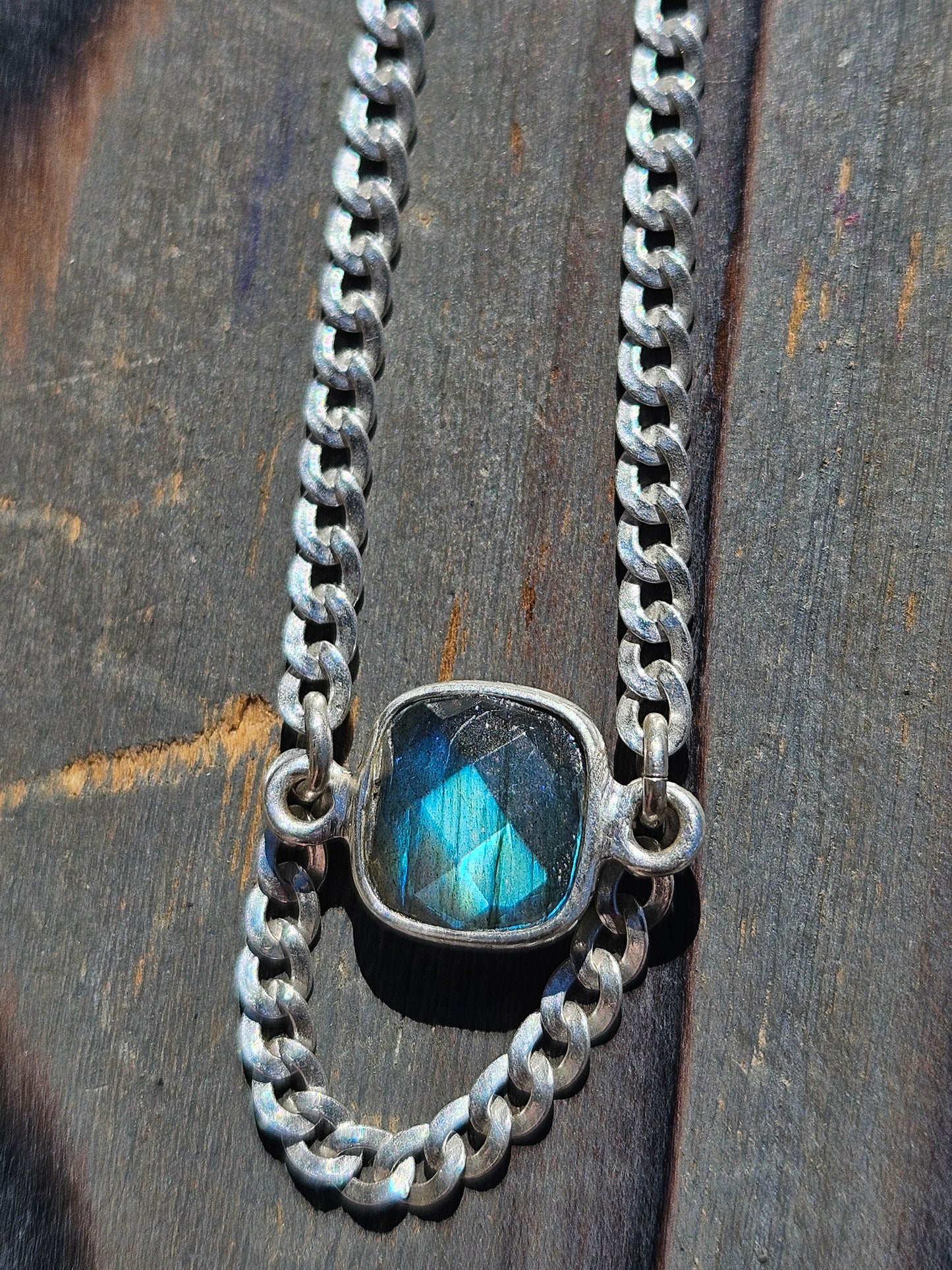 Labradorite Chain Necklace