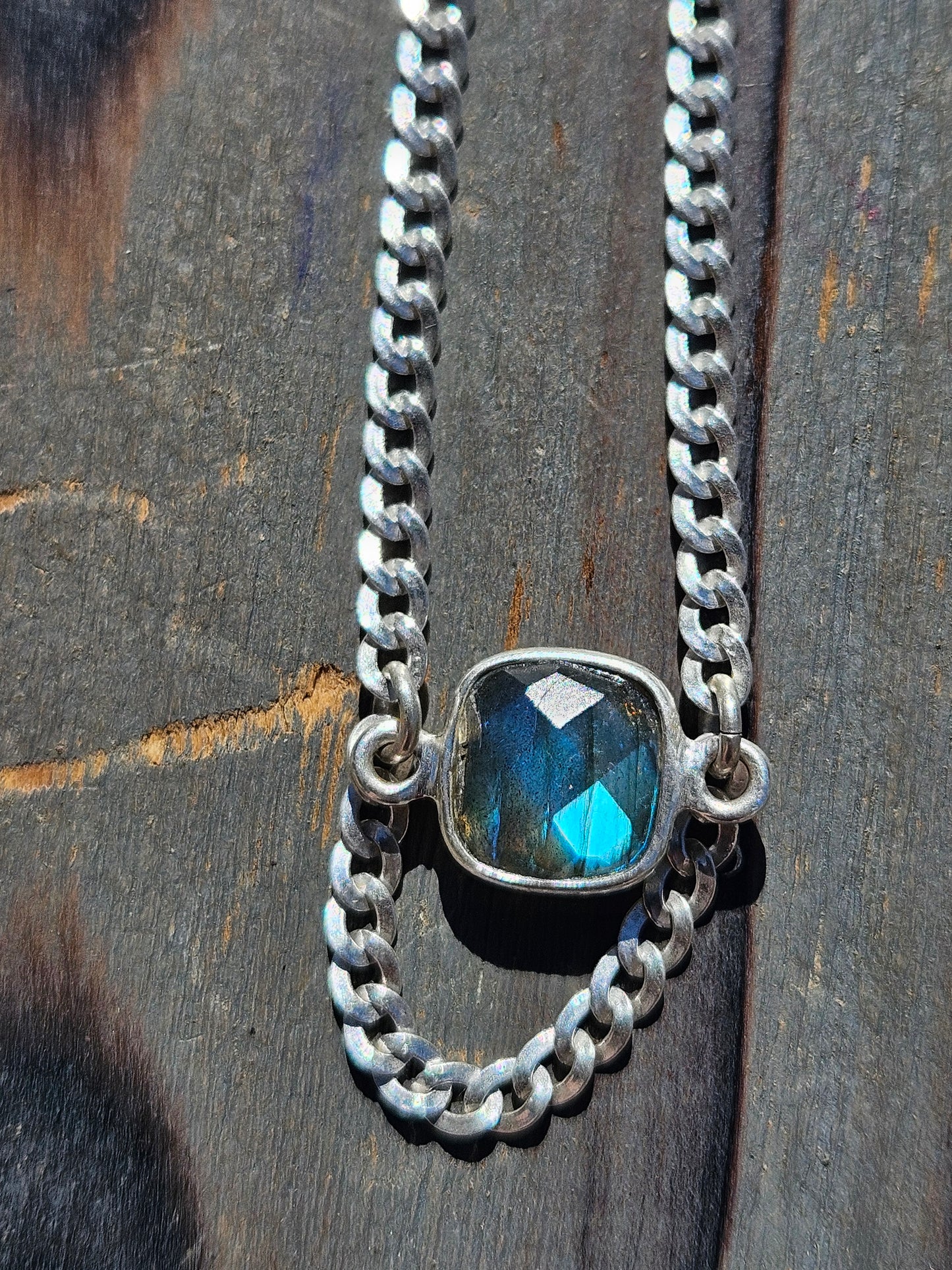 Labradorite Chain Necklace