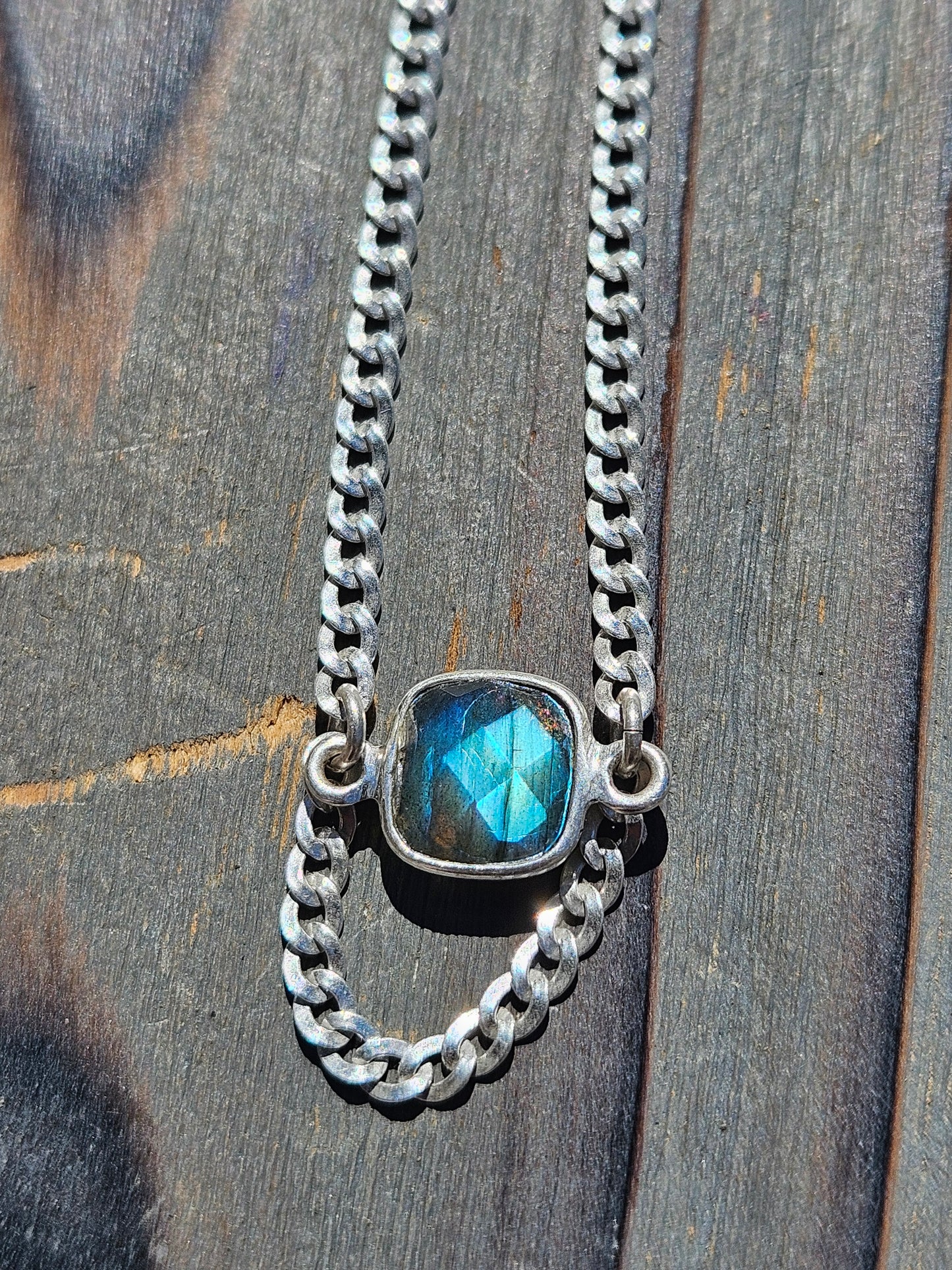 Labradorite Chain Necklace