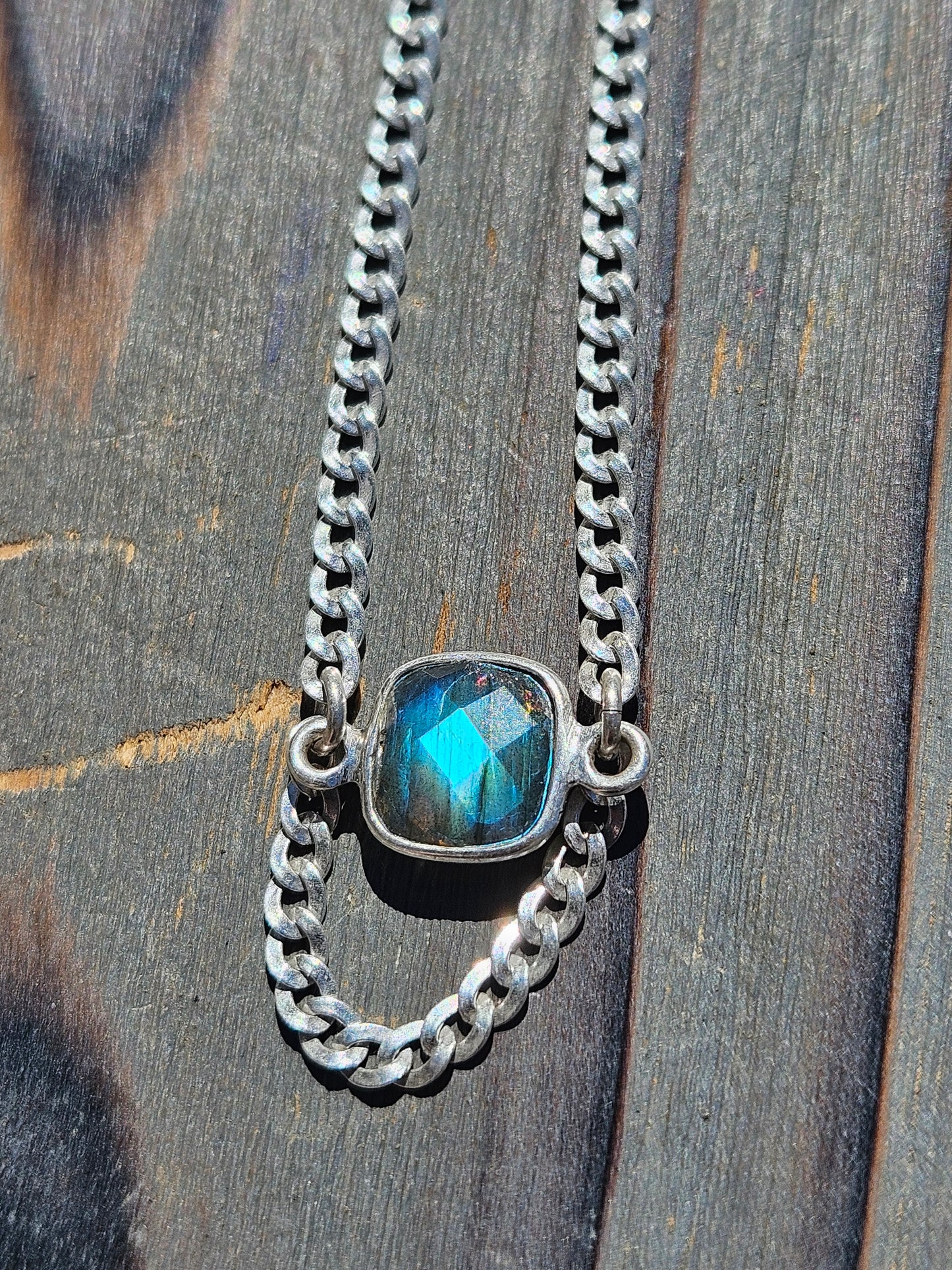 Labradorite Chain Necklace