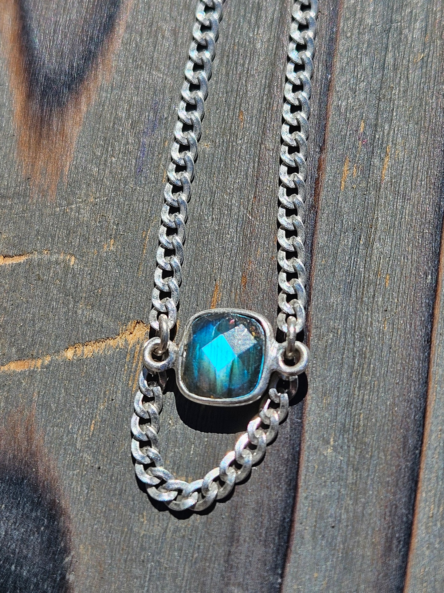 Labradorite Chain Necklace