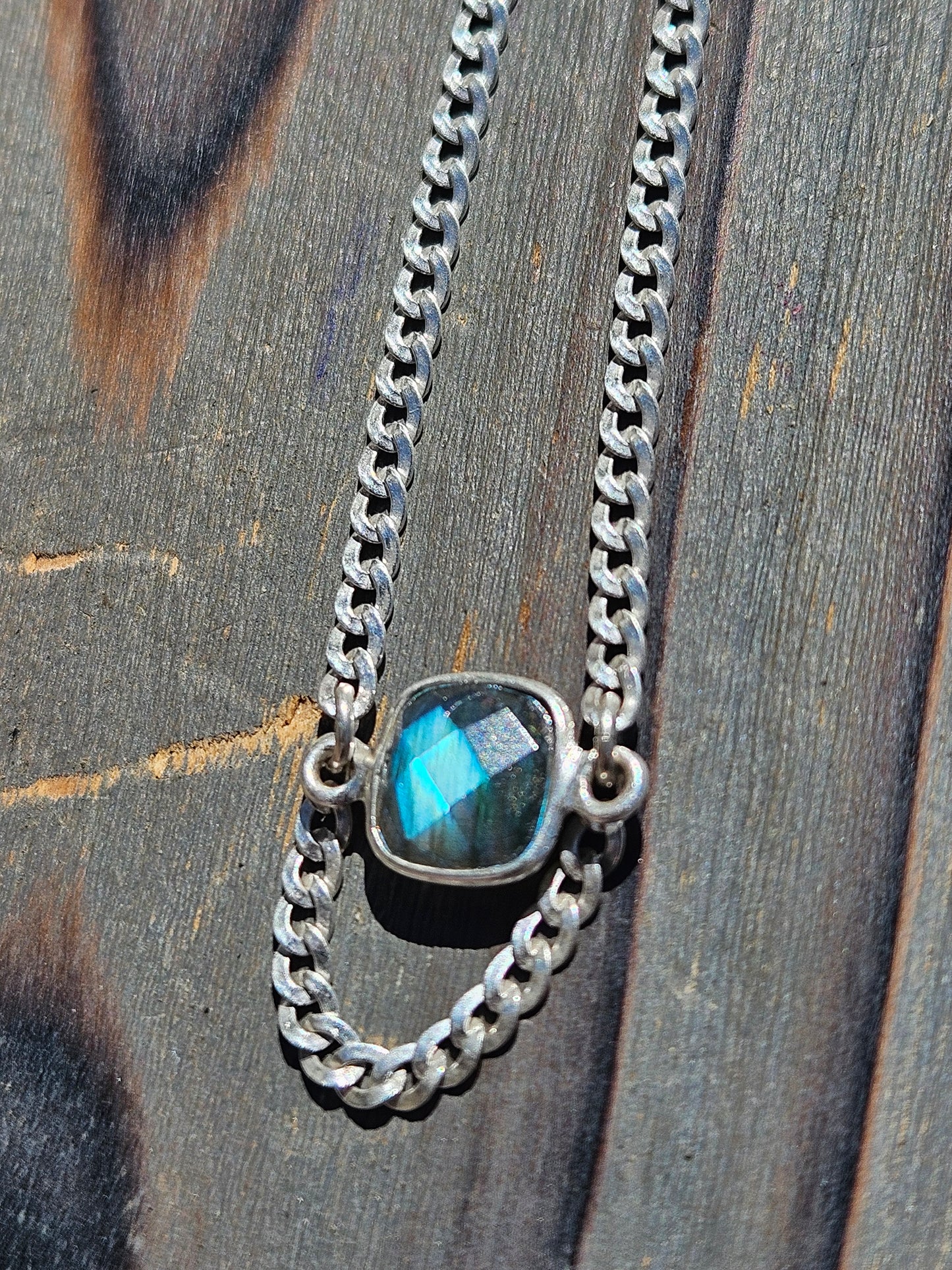 Labradorite Chain Necklace