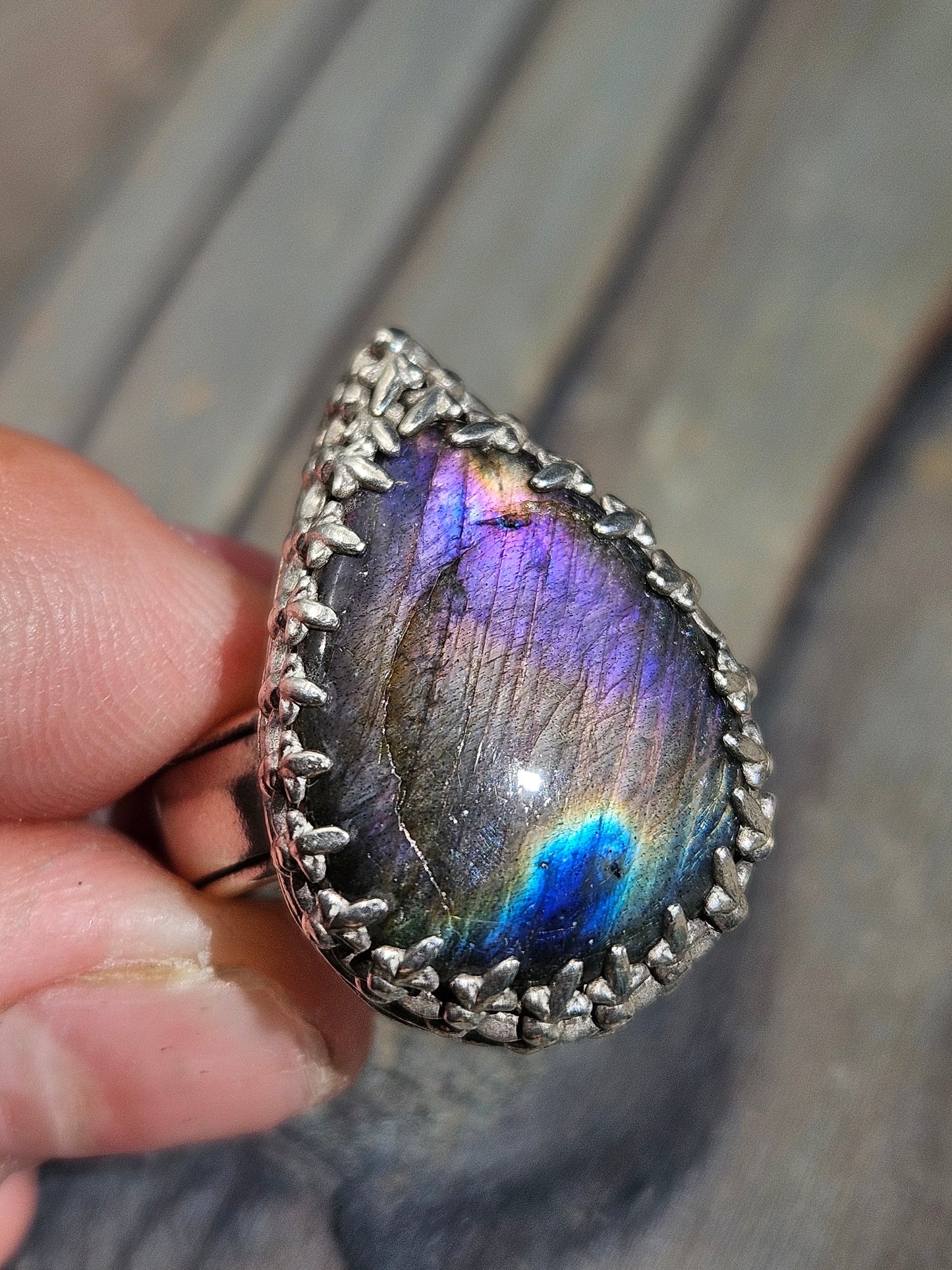 Labradorite Ring, Size 7