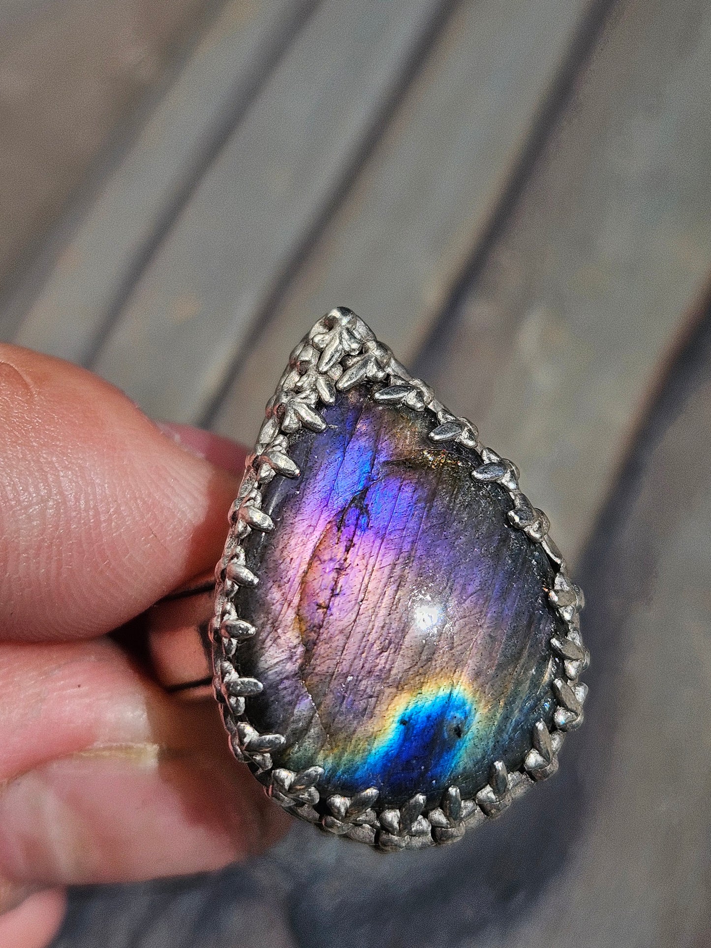 Labradorite Ring, Size 7