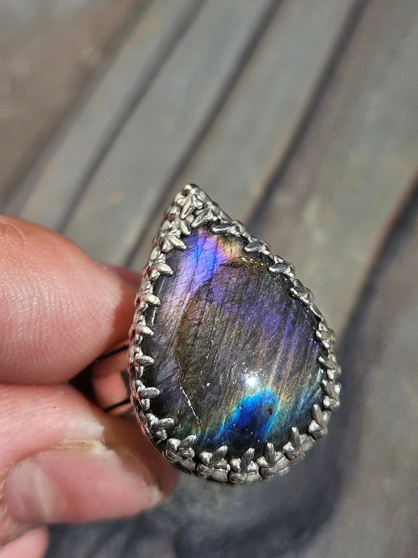 Labradorite Ring, Size 7