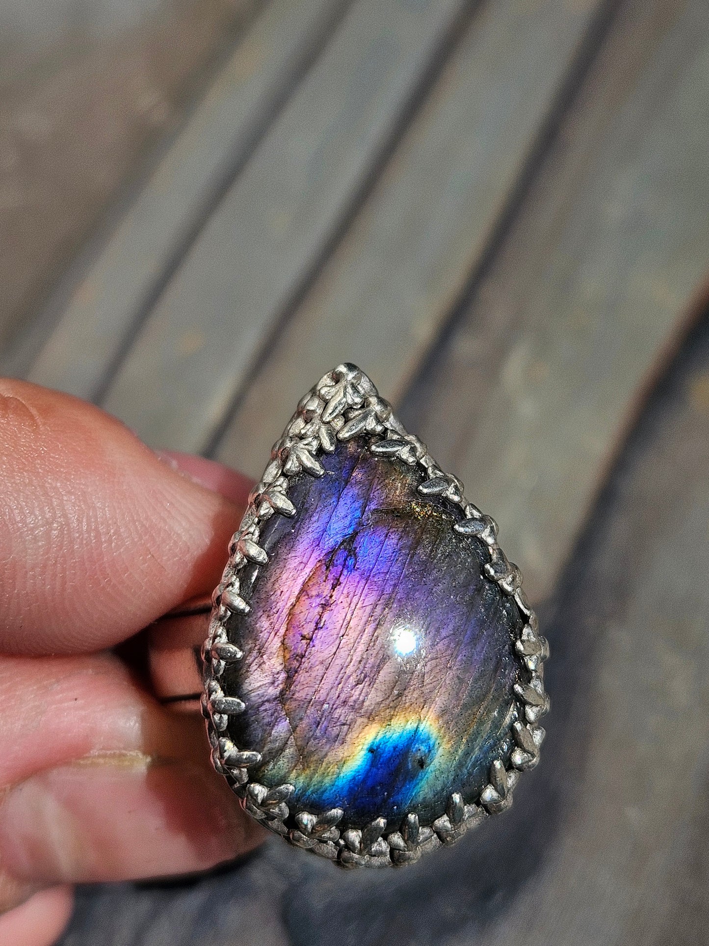 Labradorite Ring, Size 7