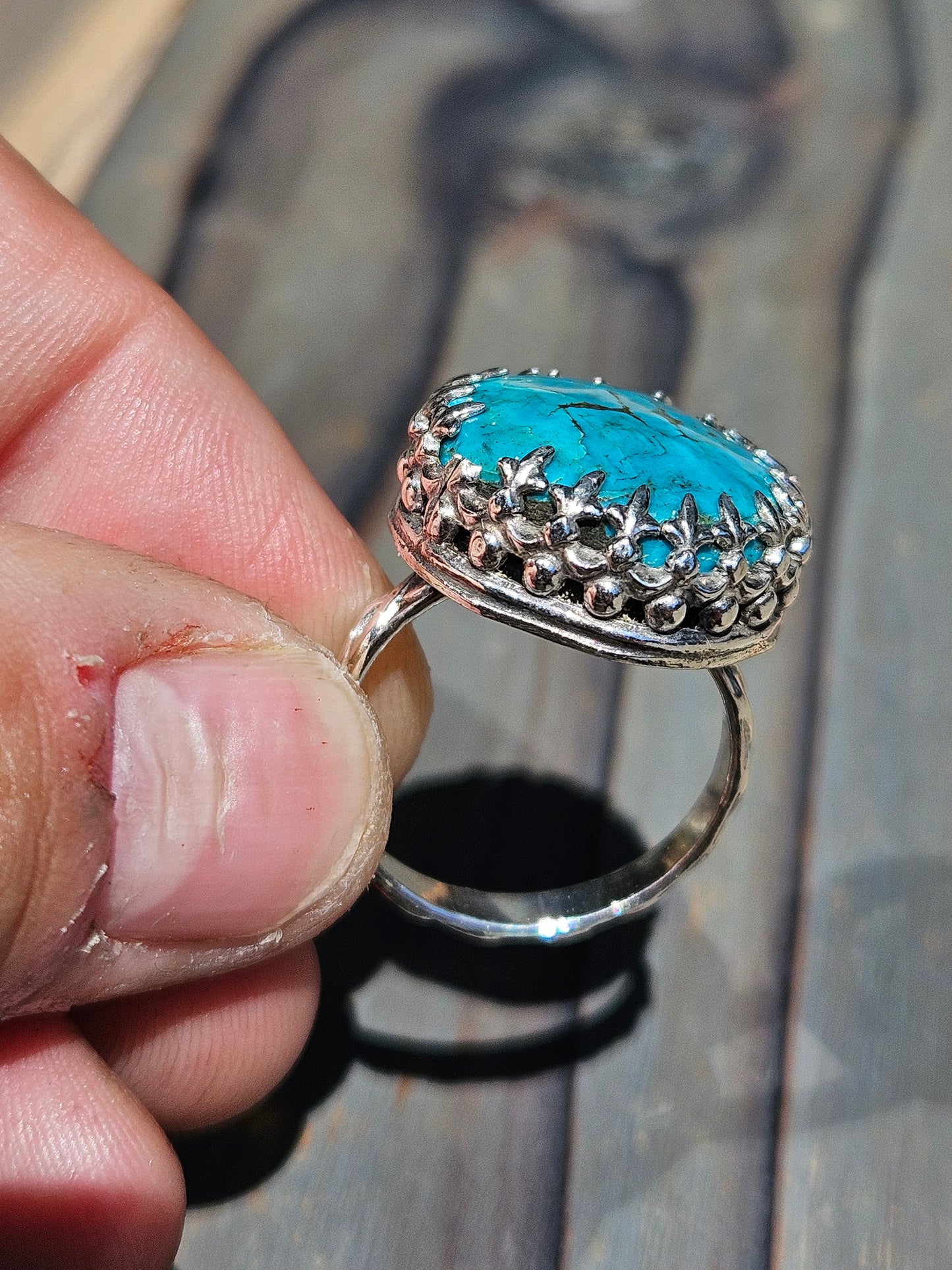 Turquoise Ring, Size 8.5