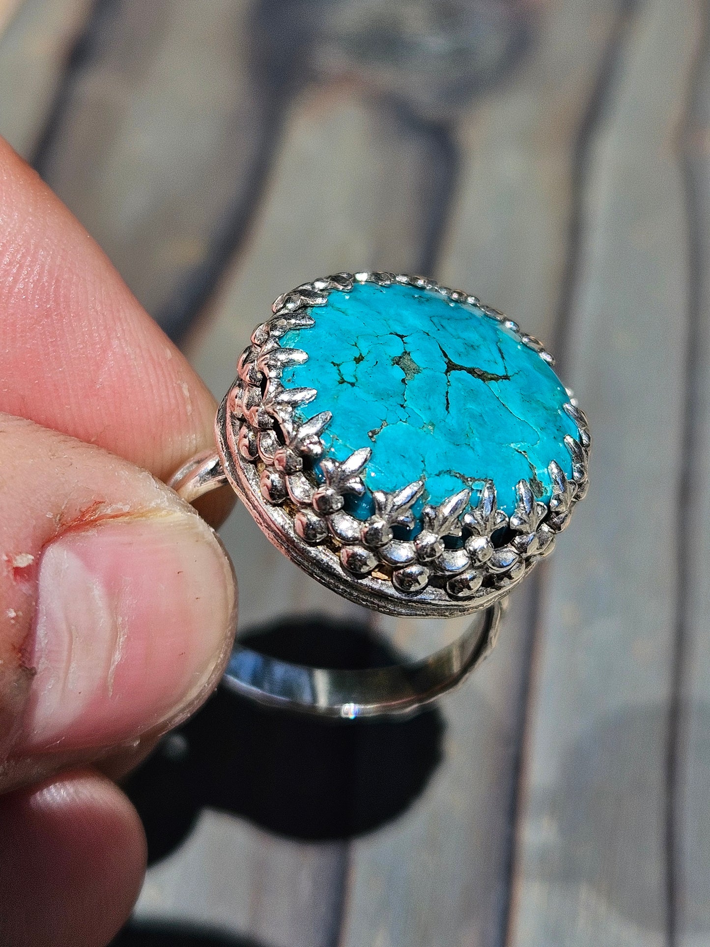 Turquoise Ring, Size 8.5