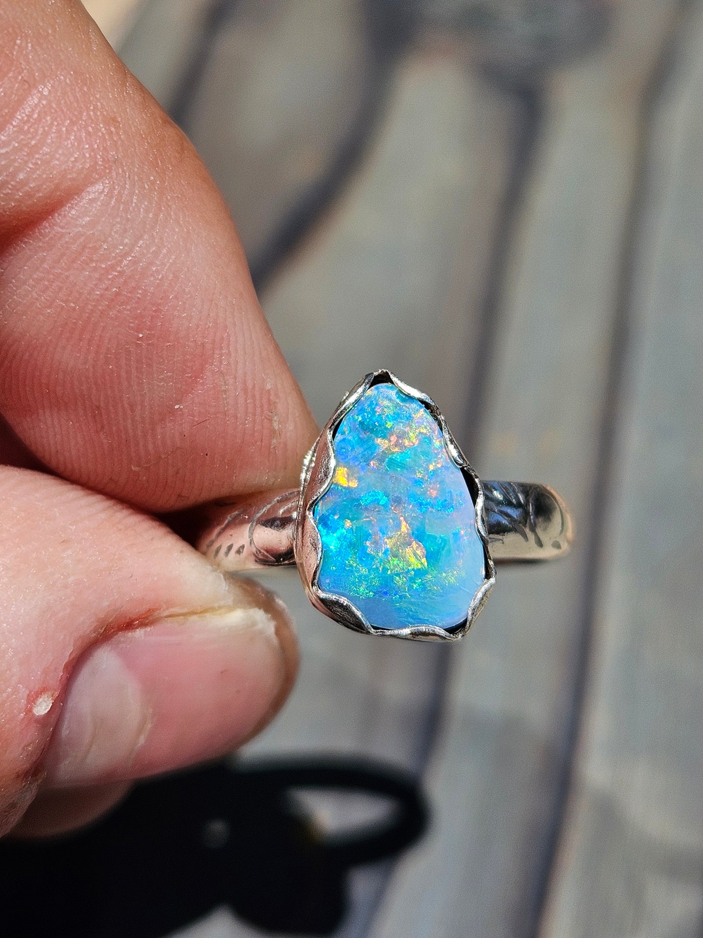 Australian Opal Ring, Size 7