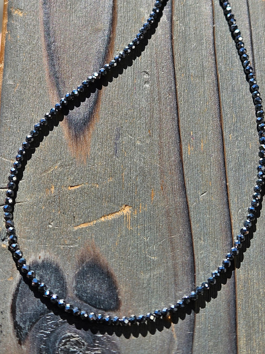Hematite Chain Necklace, 16in