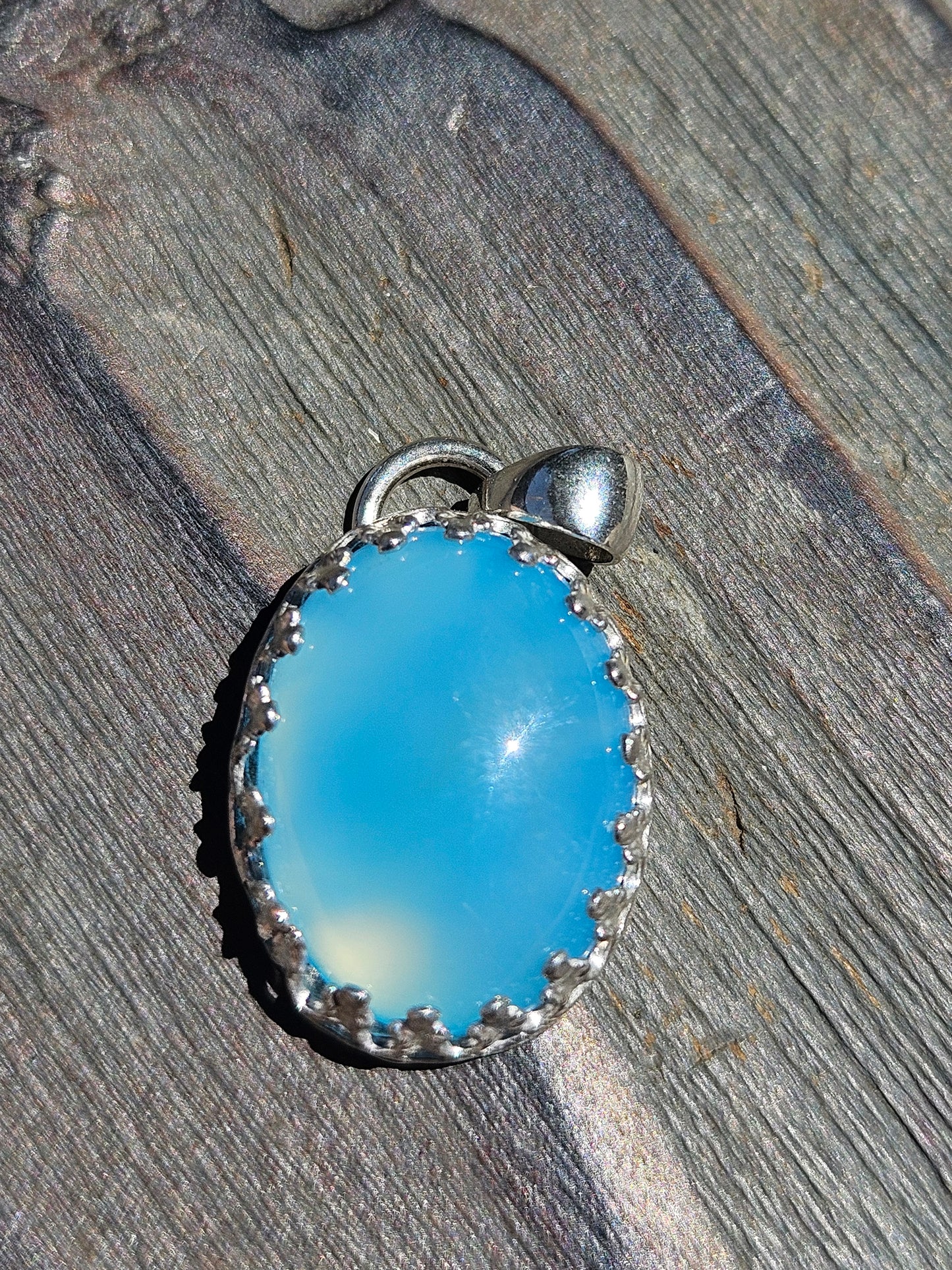 Blue Chalcedony Pendant