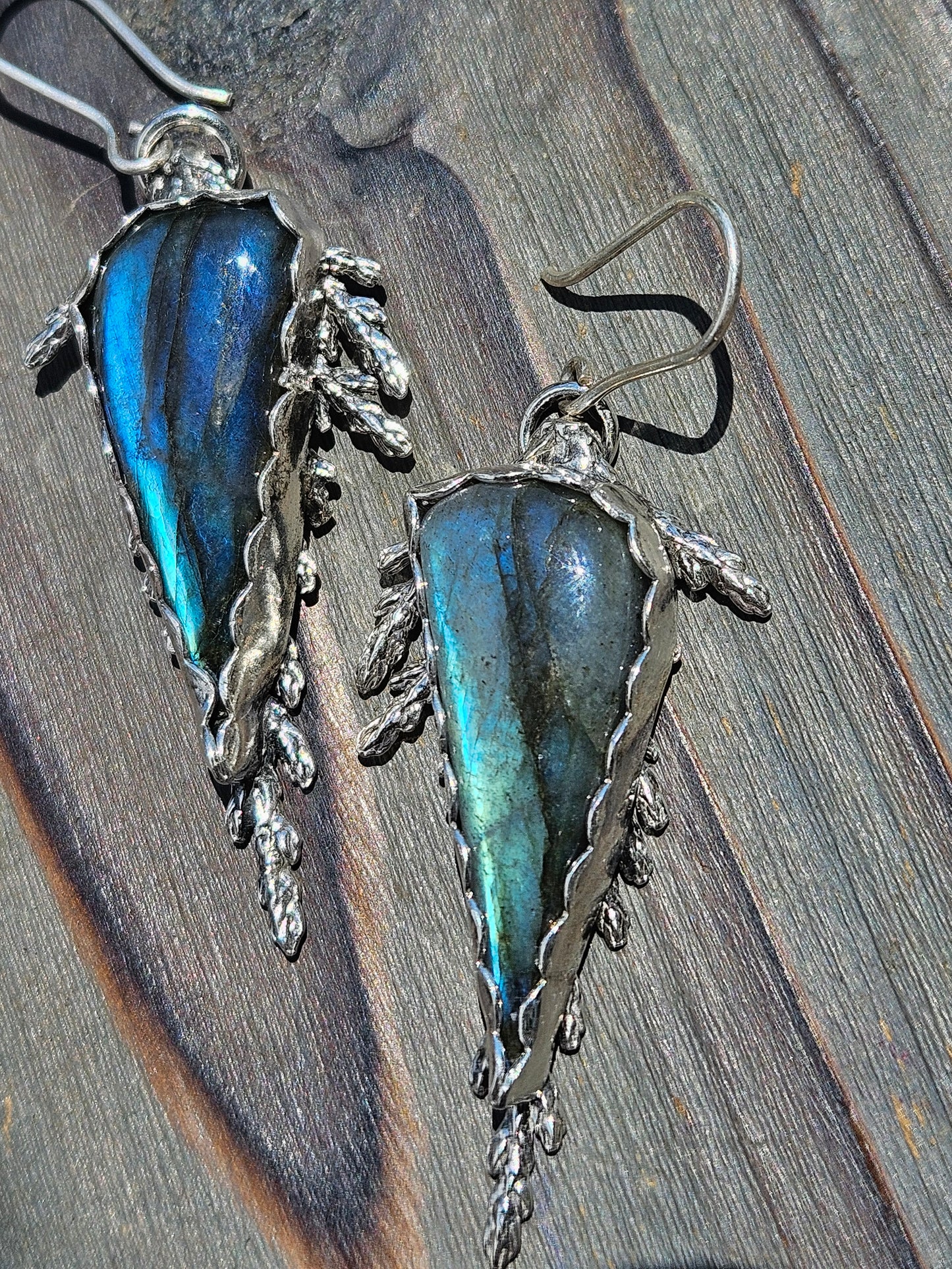 Labradorite Cedar Earrings