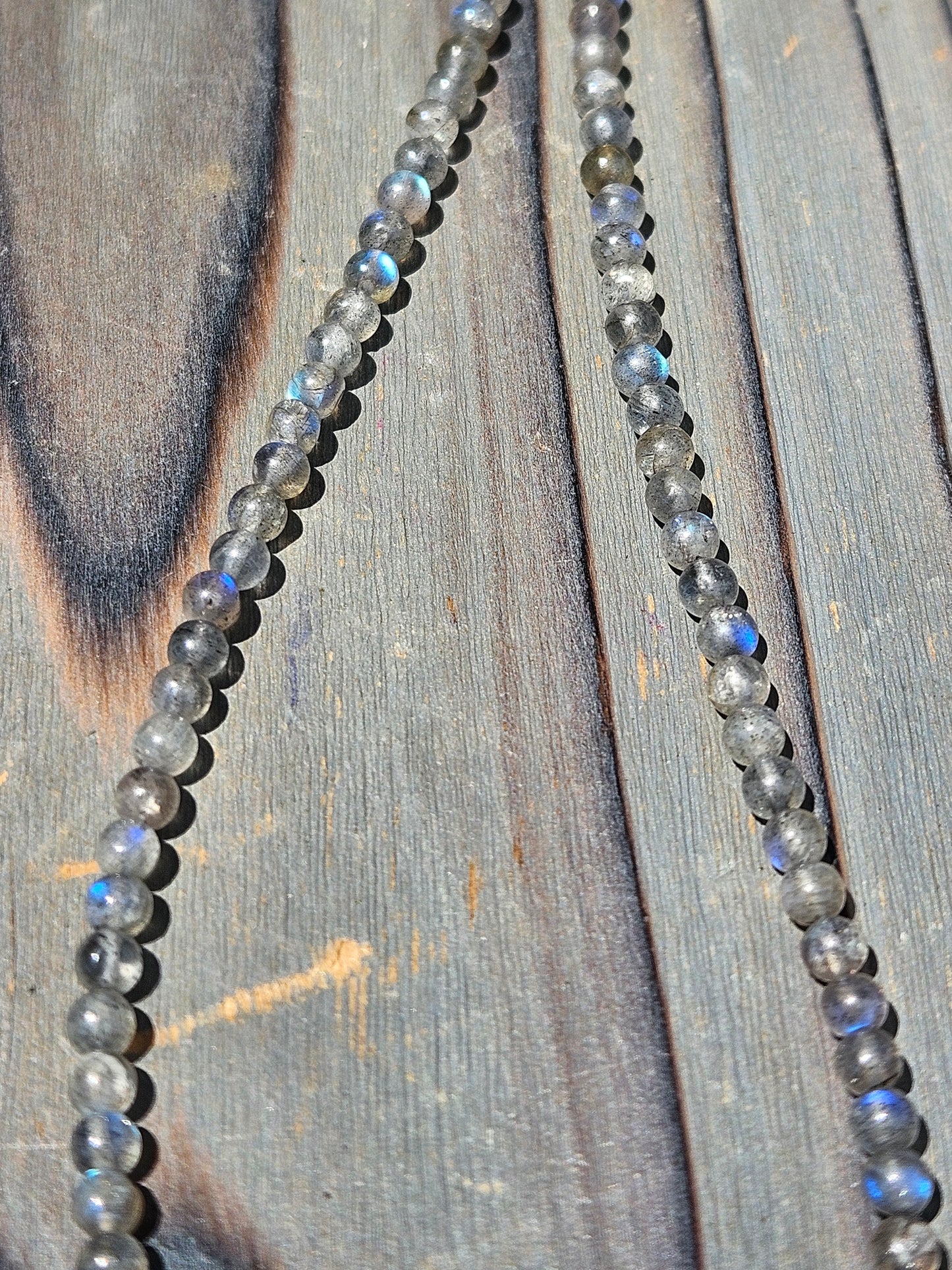 Labradorite Chain Necklace, 18in