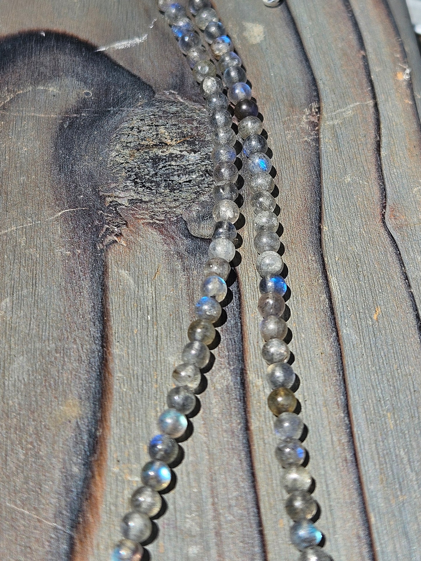 Labradorite Chain Necklace, 18in