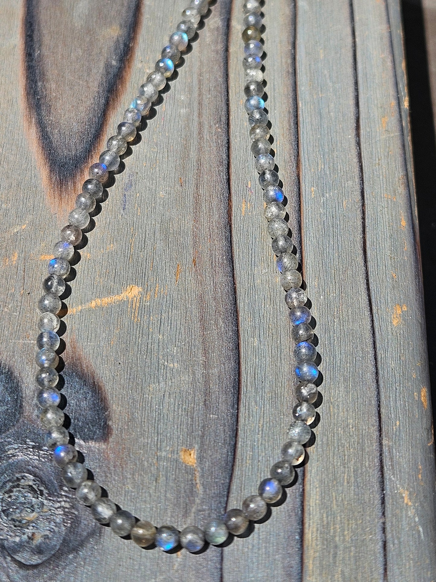 Labradorite Chain Necklace, 18in