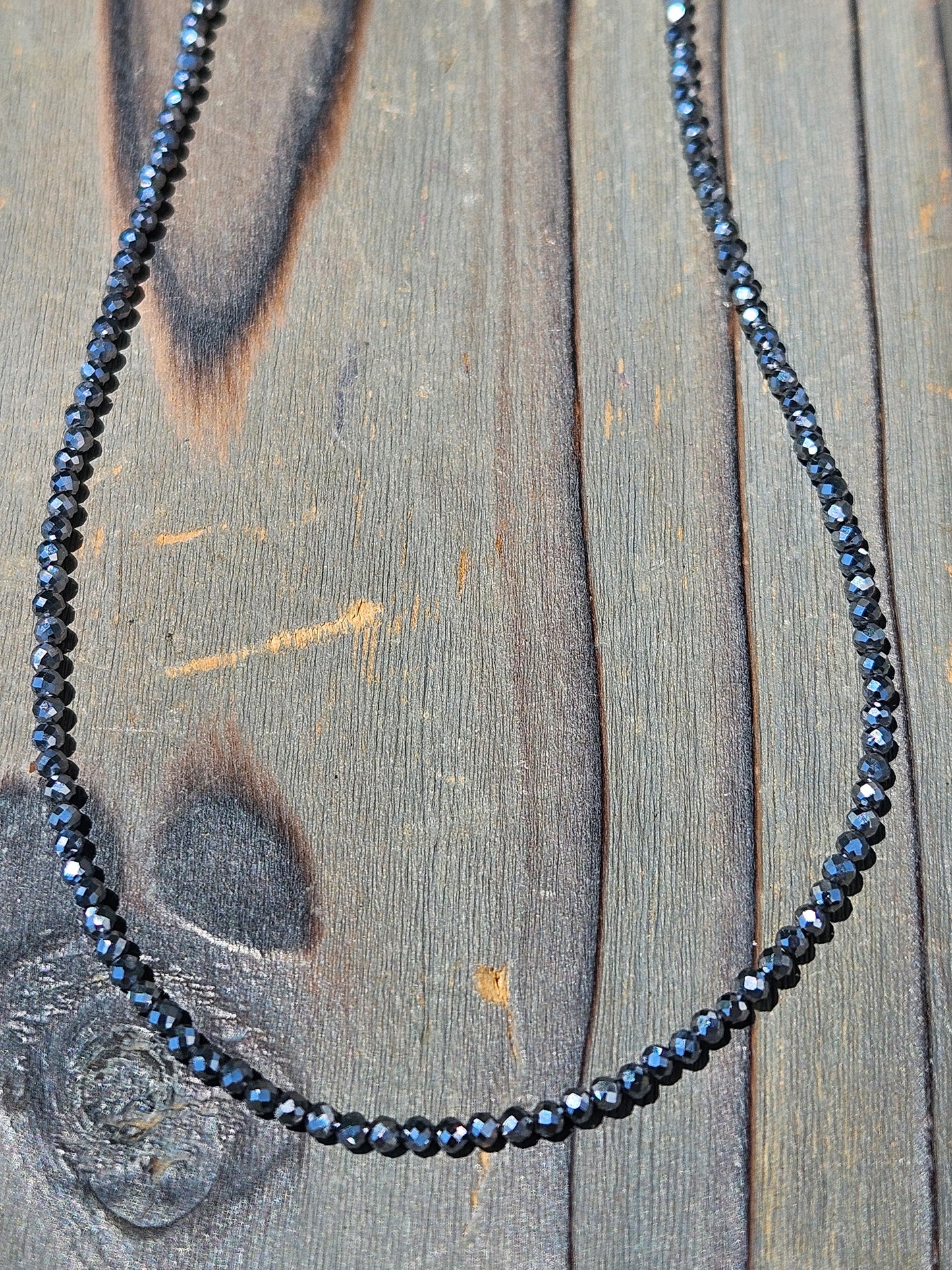 Hematite Chain Necklace, 17in