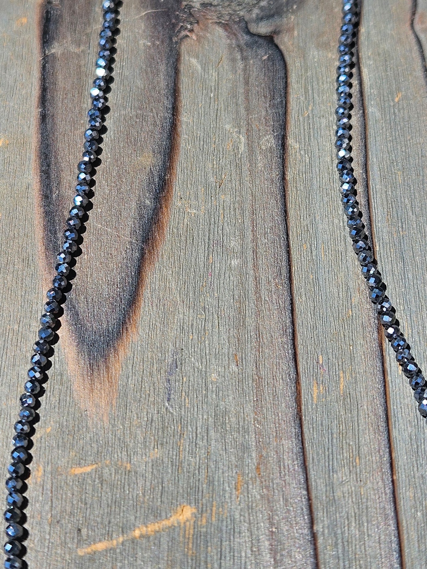 Hematite Chain Necklace, 17in