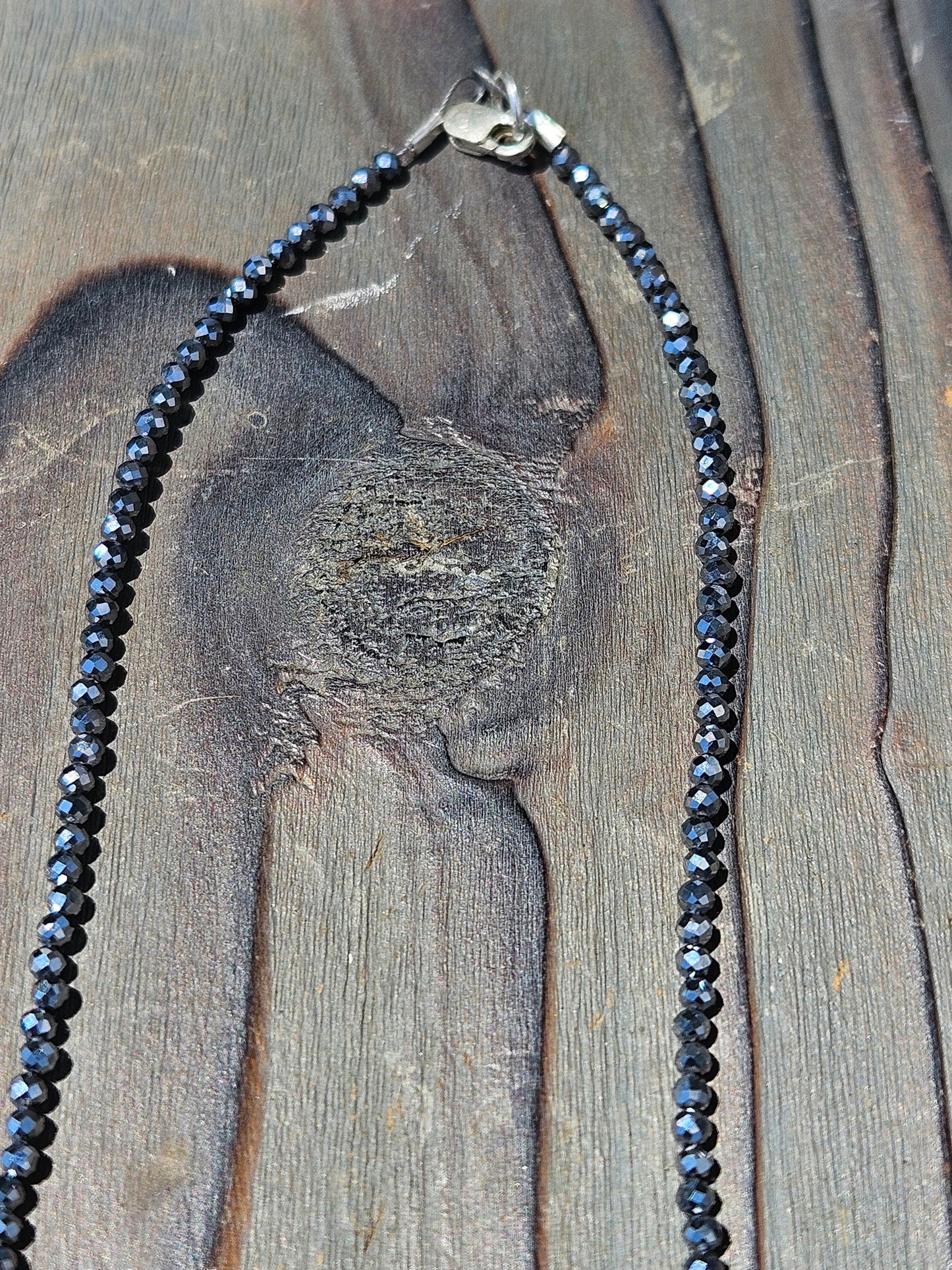 Hematite Chain Necklace, 17in