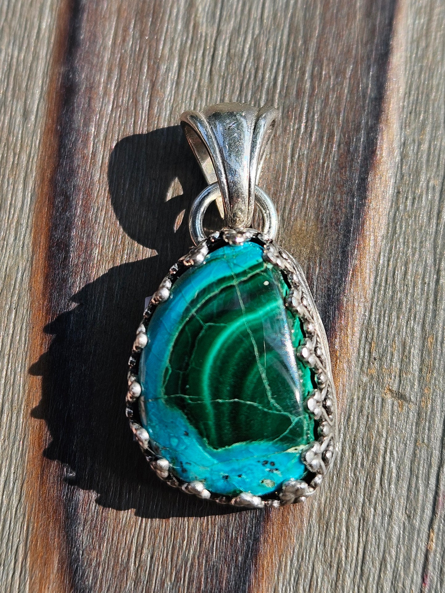 Malachite Chrysocolla Pendant