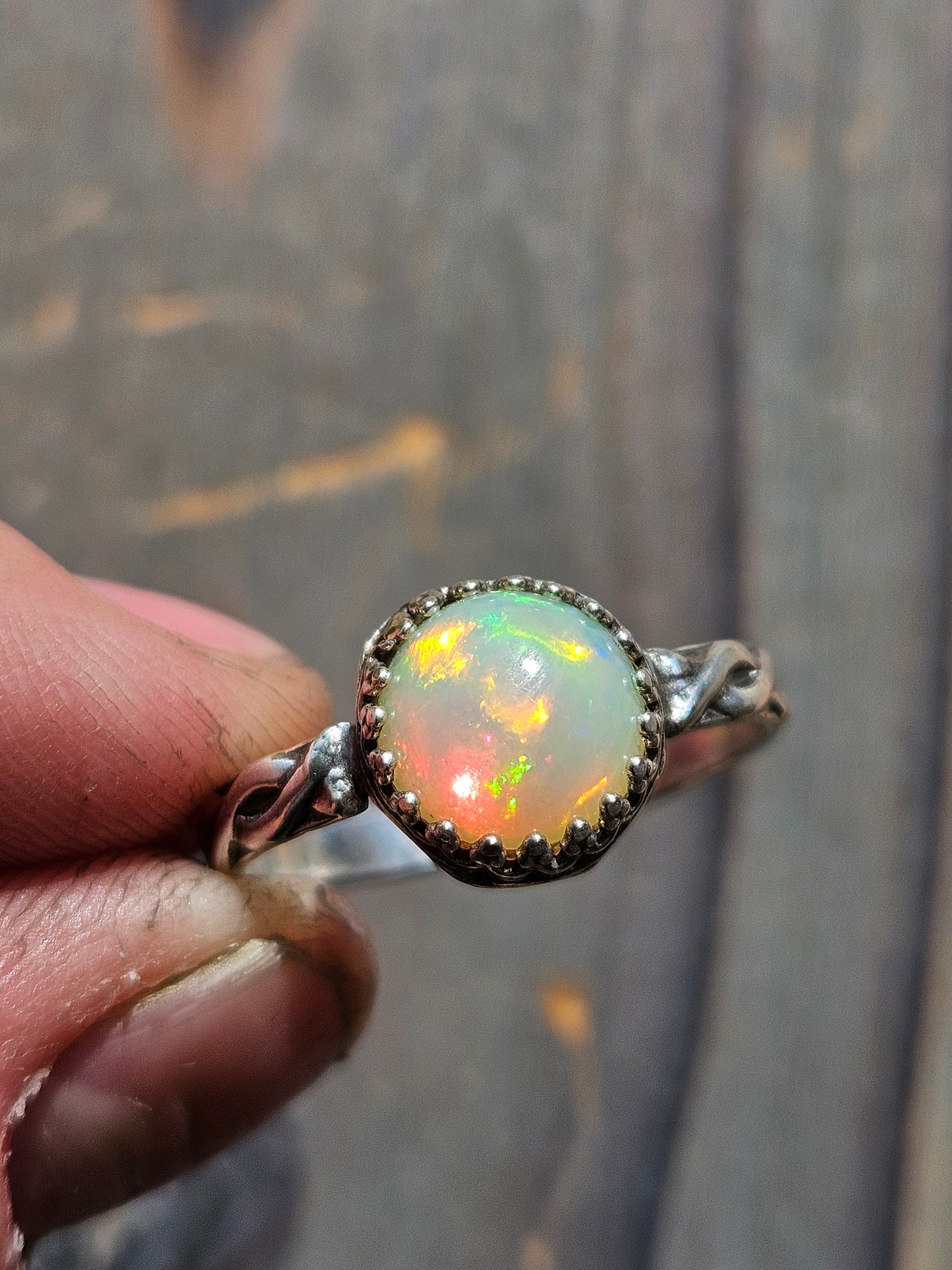 Ethiopian Opal Ring, Size 9