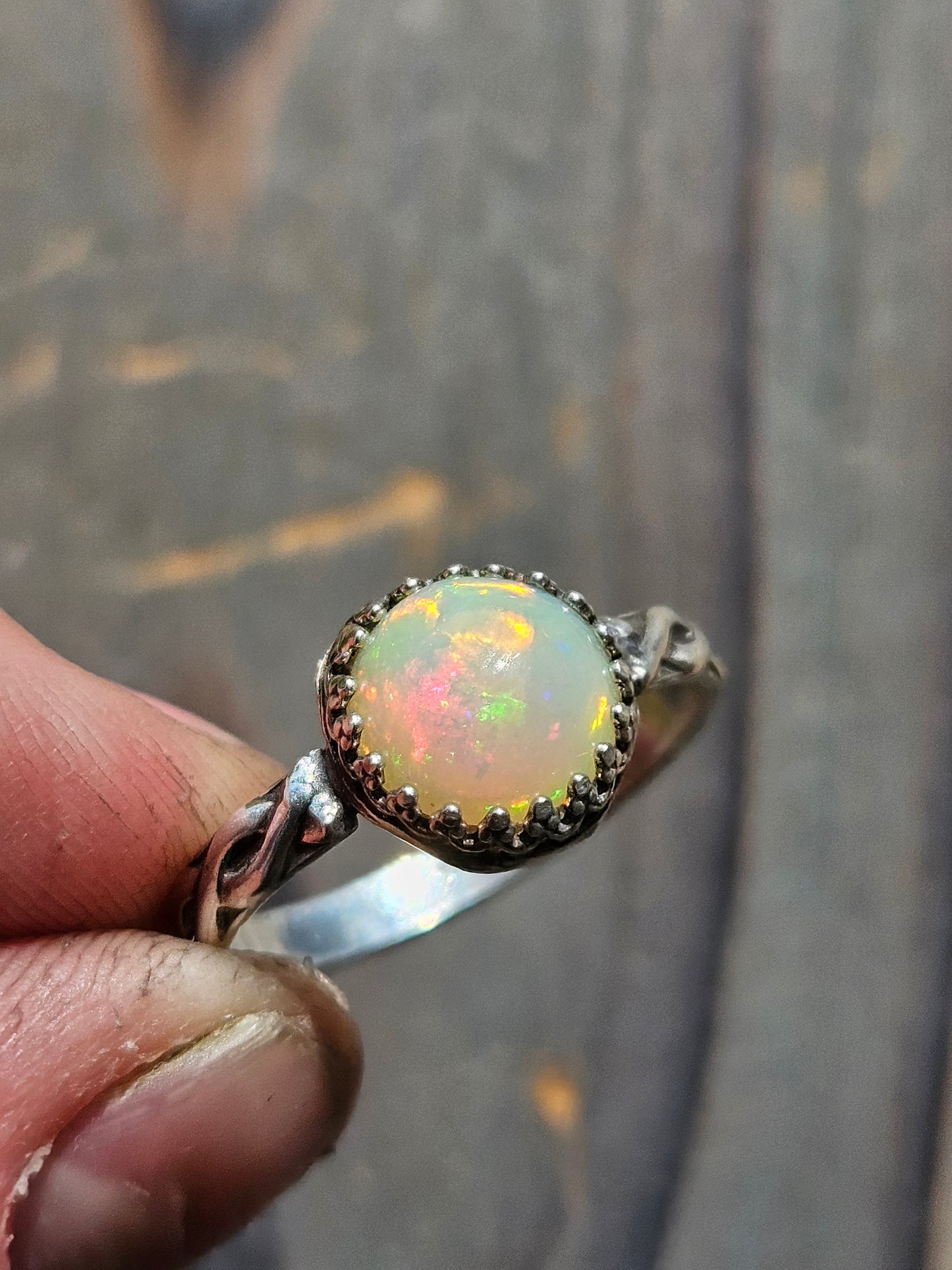 Ethiopian Opal Ring, Size 9