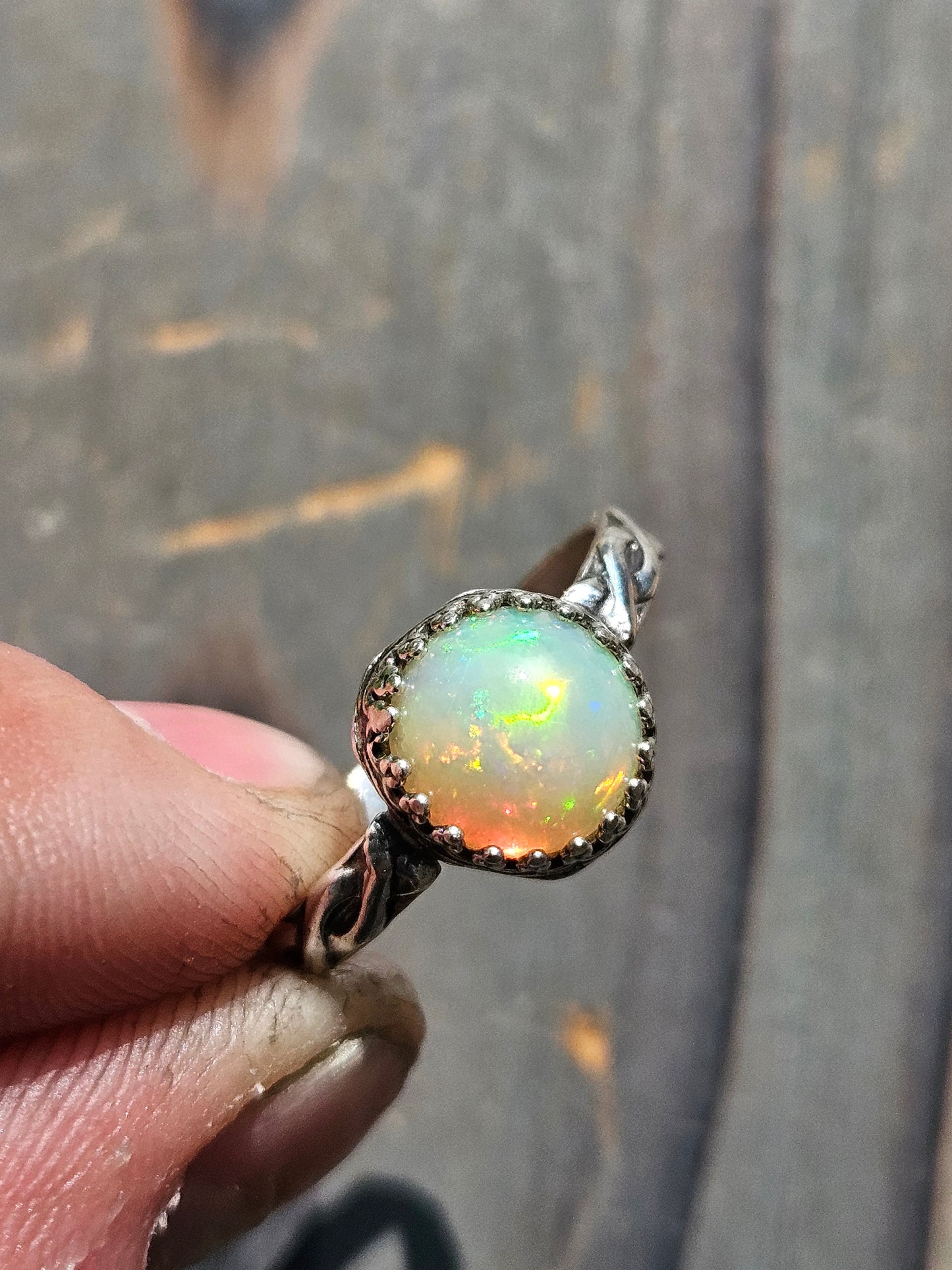 Ethiopian Opal Ring, Size 9