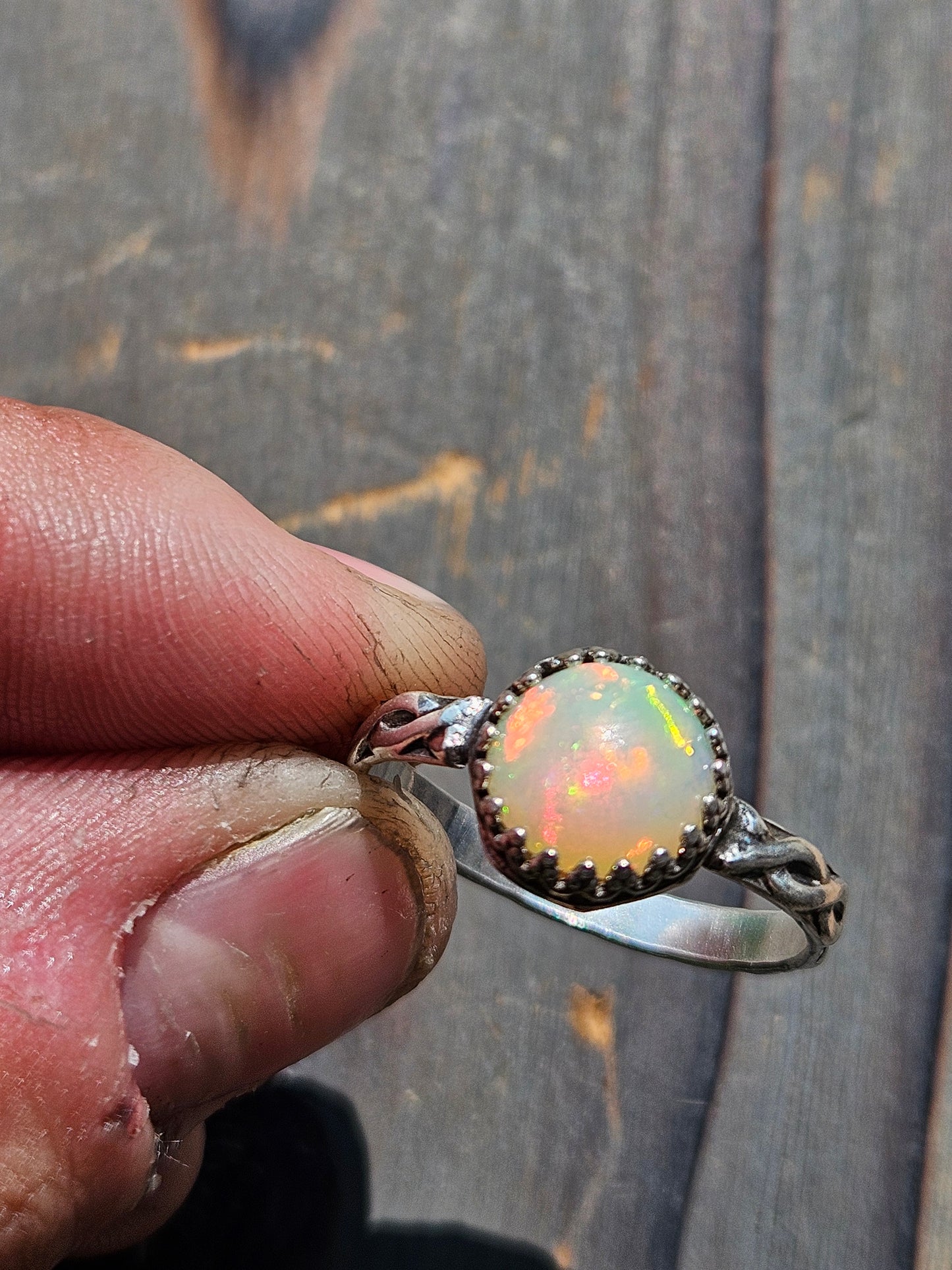 Ethiopian Opal Ring, Size 9