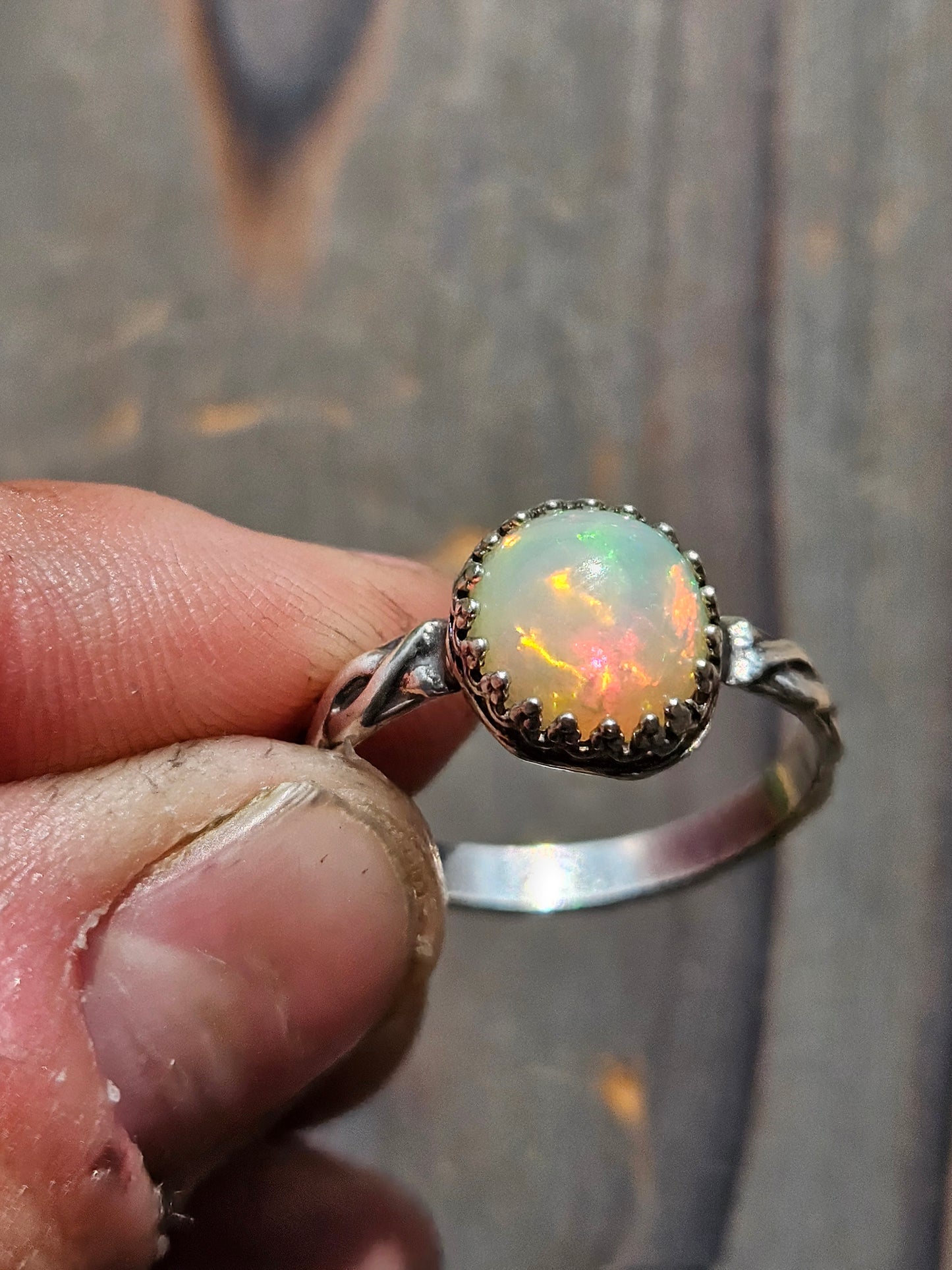 Ethiopian Opal Ring, Size 9