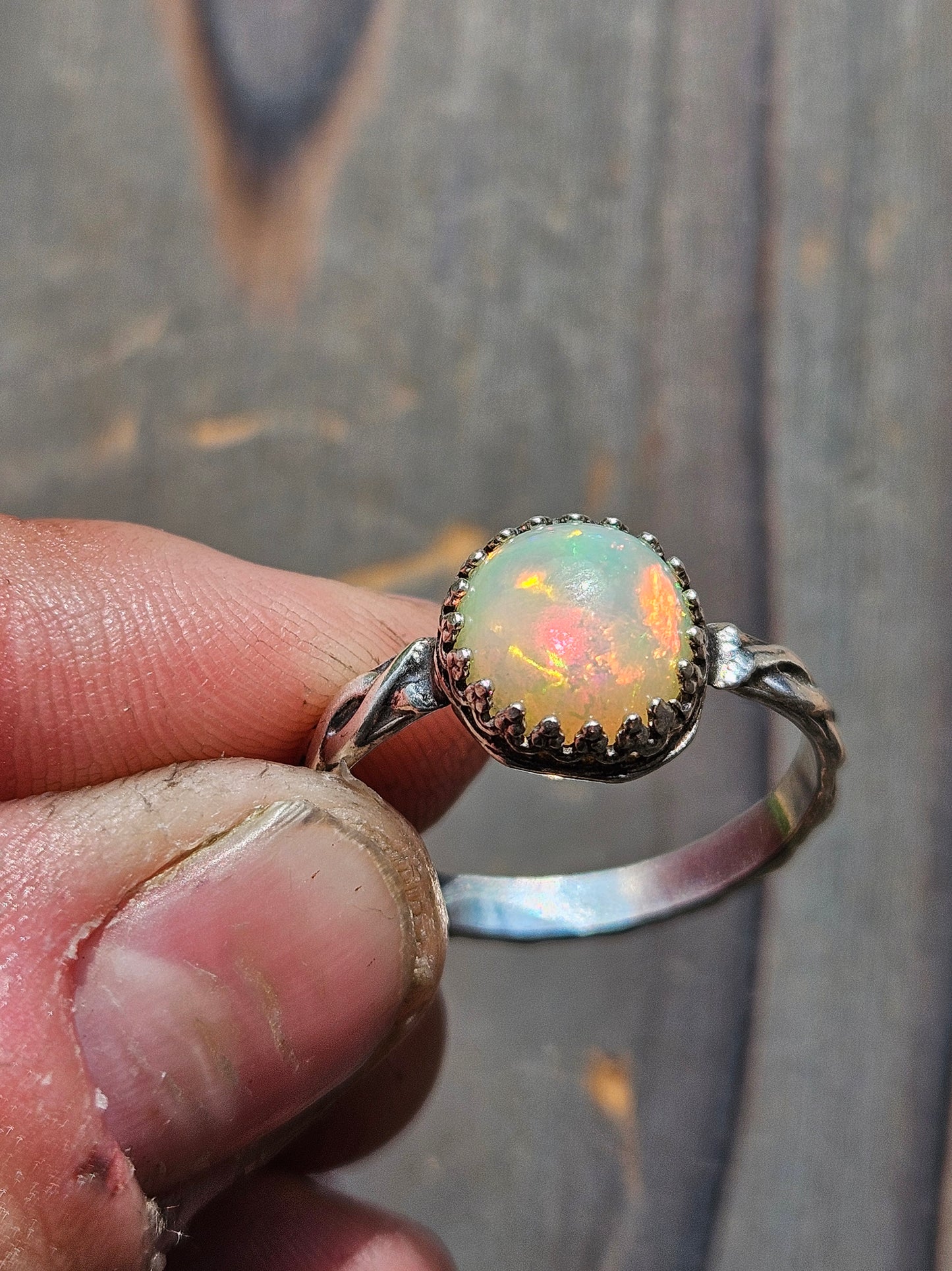 Ethiopian Opal Ring, Size 9