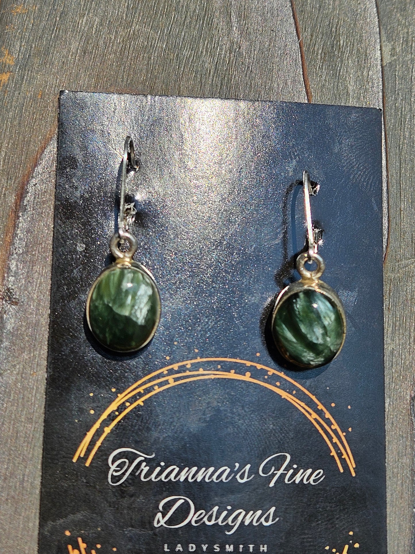 Seraphinite Leverback Earrings