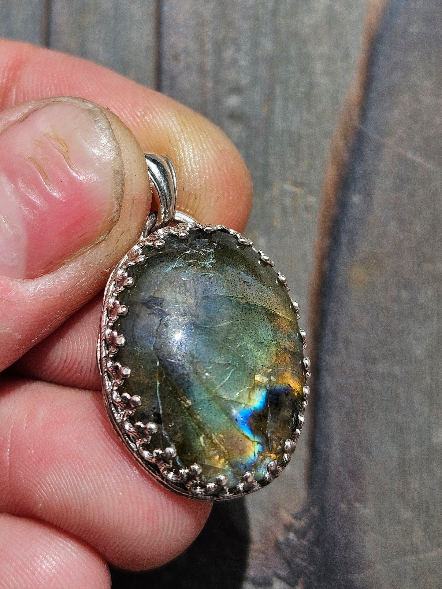 Golden Labradorite Pendant