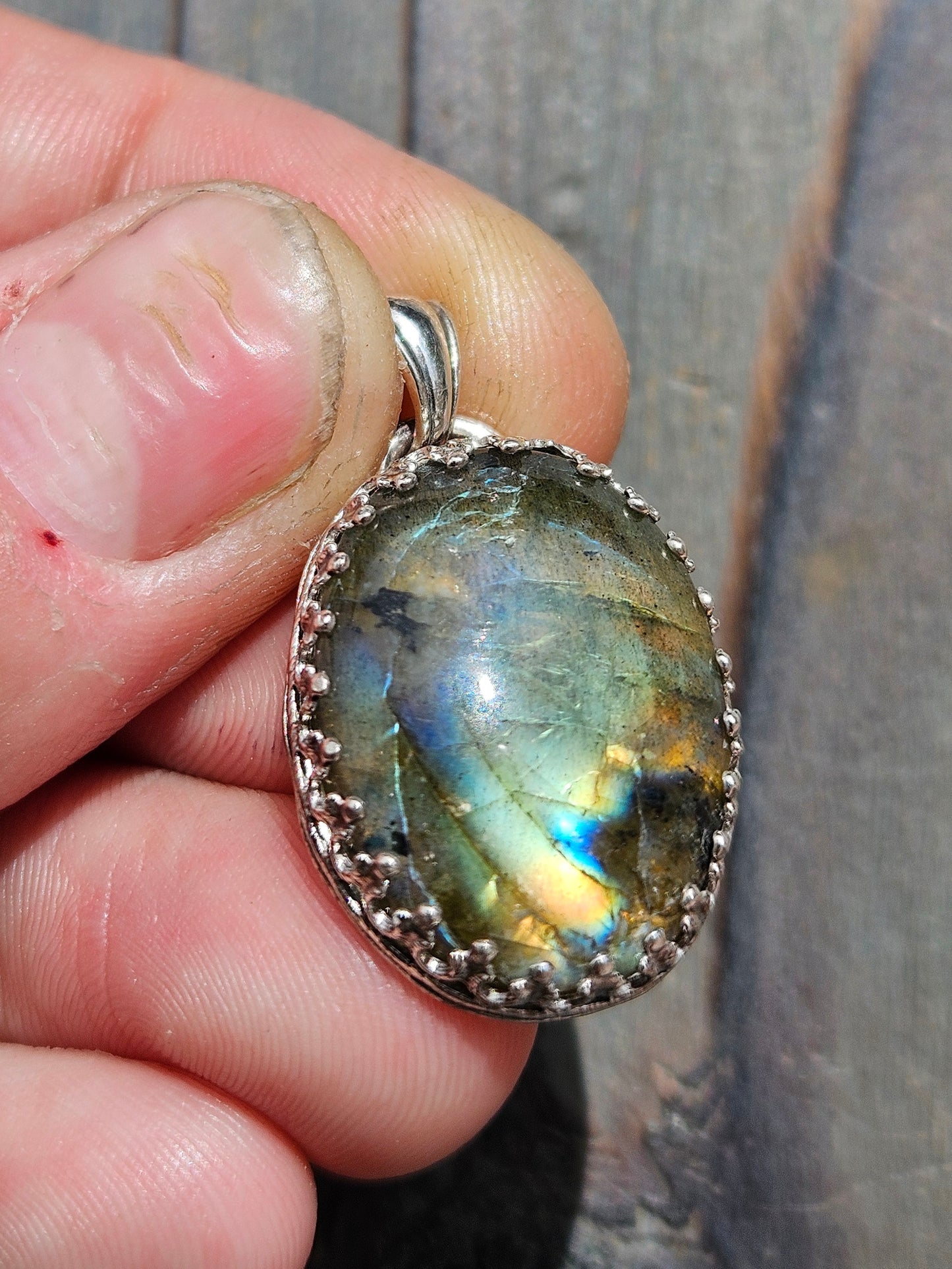 Golden Labradorite Pendant