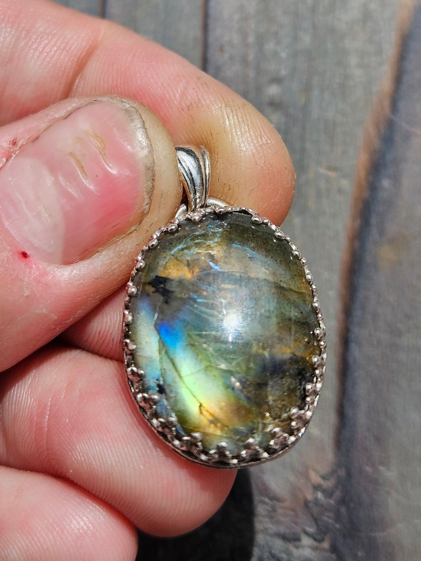 Golden Labradorite Pendant