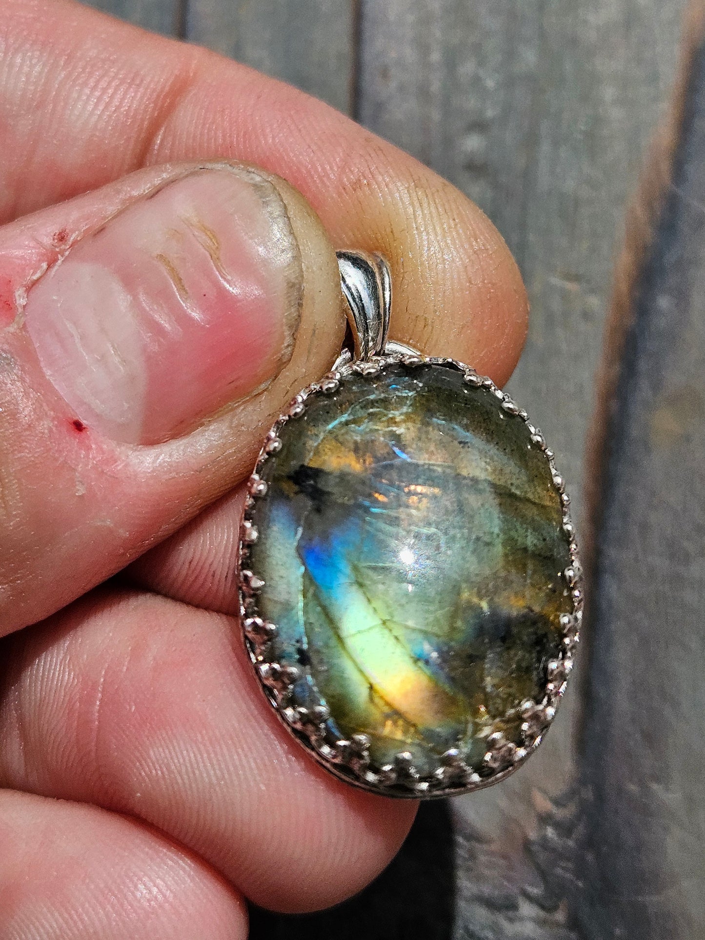 Golden Labradorite Pendant