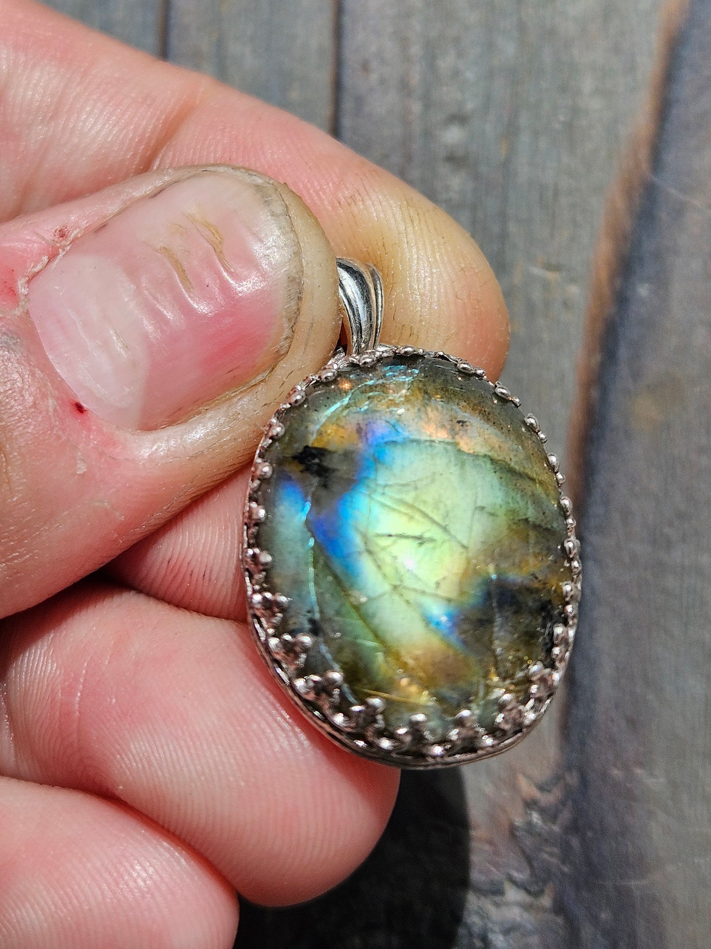 Golden Labradorite Pendant