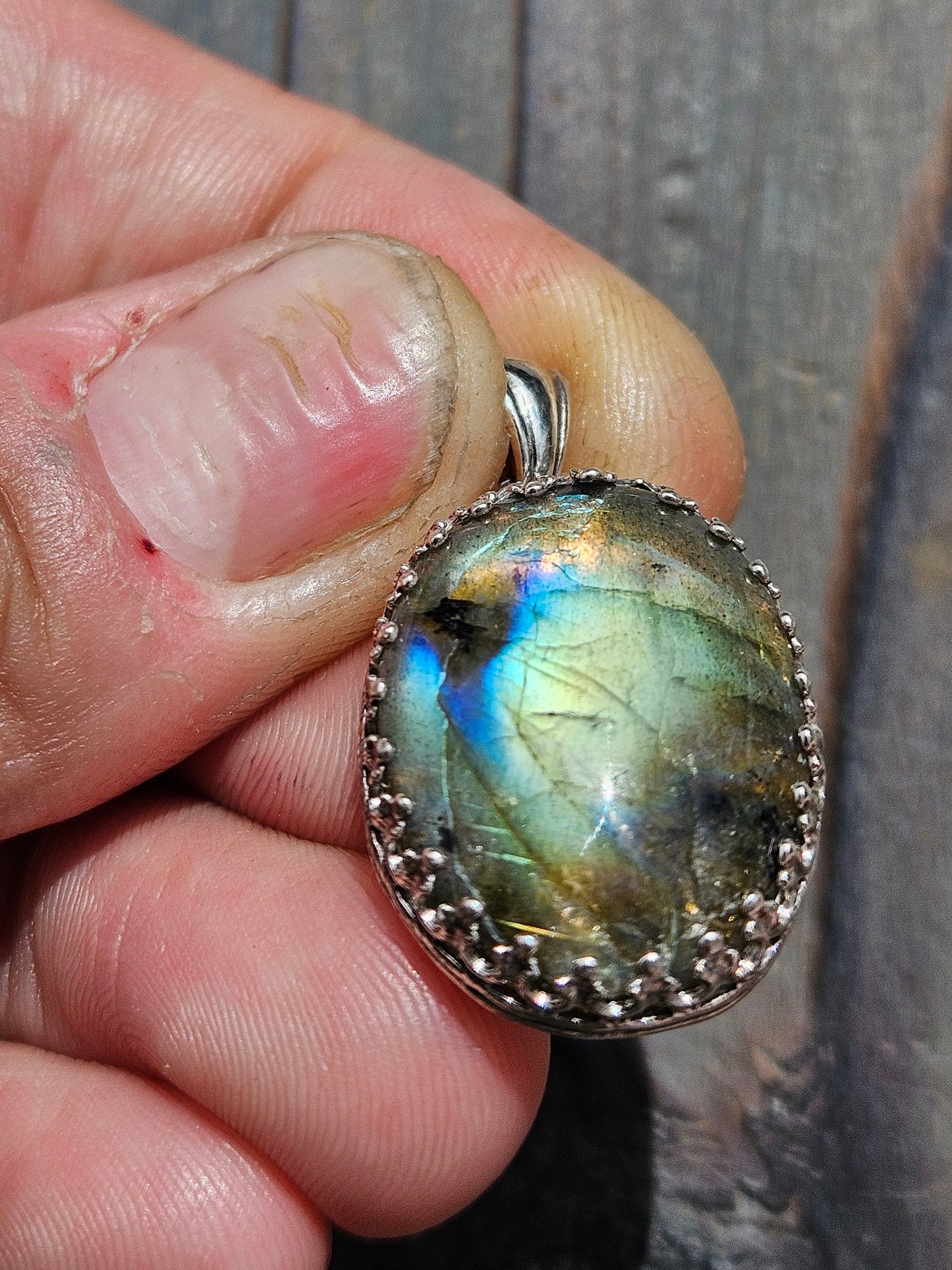 Golden Labradorite Pendant