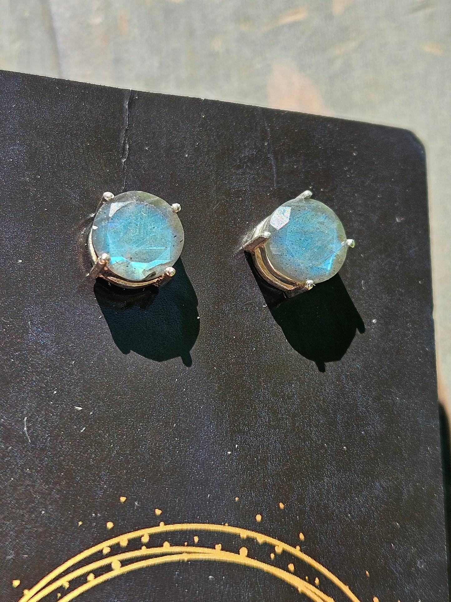 Labradorite Stud Earrings