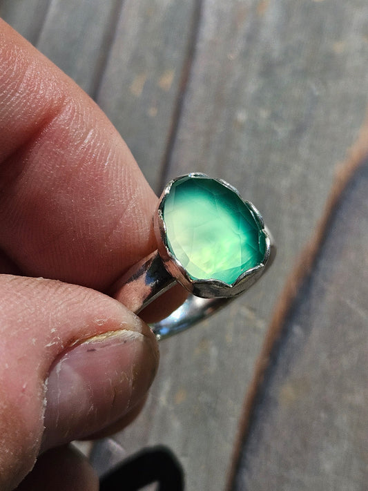 Chrome Chalcedony Ring, Size 5