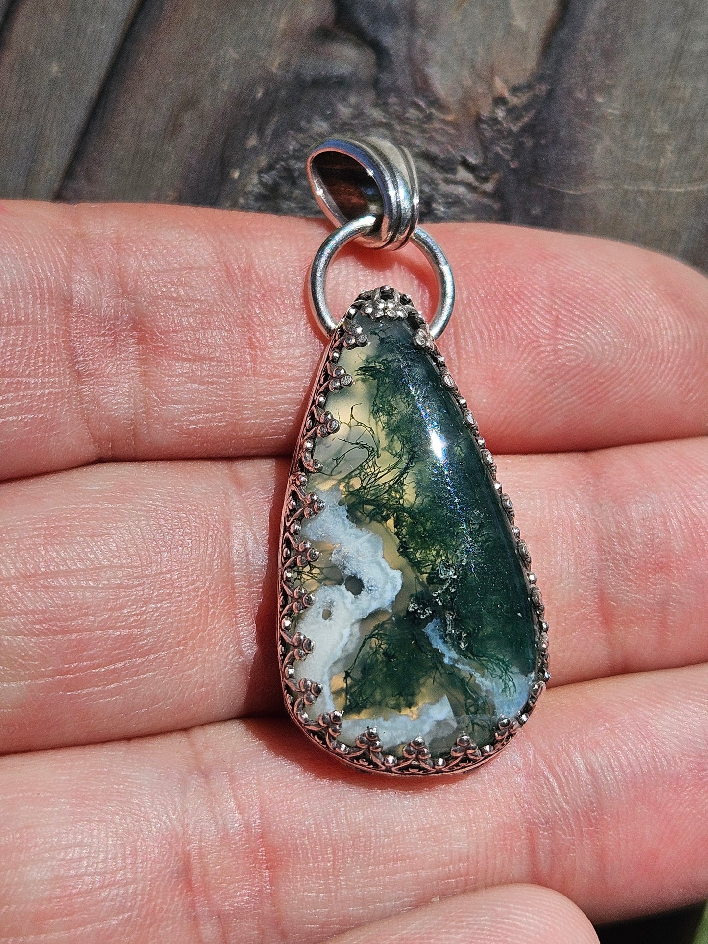 Moss Agate Pendant