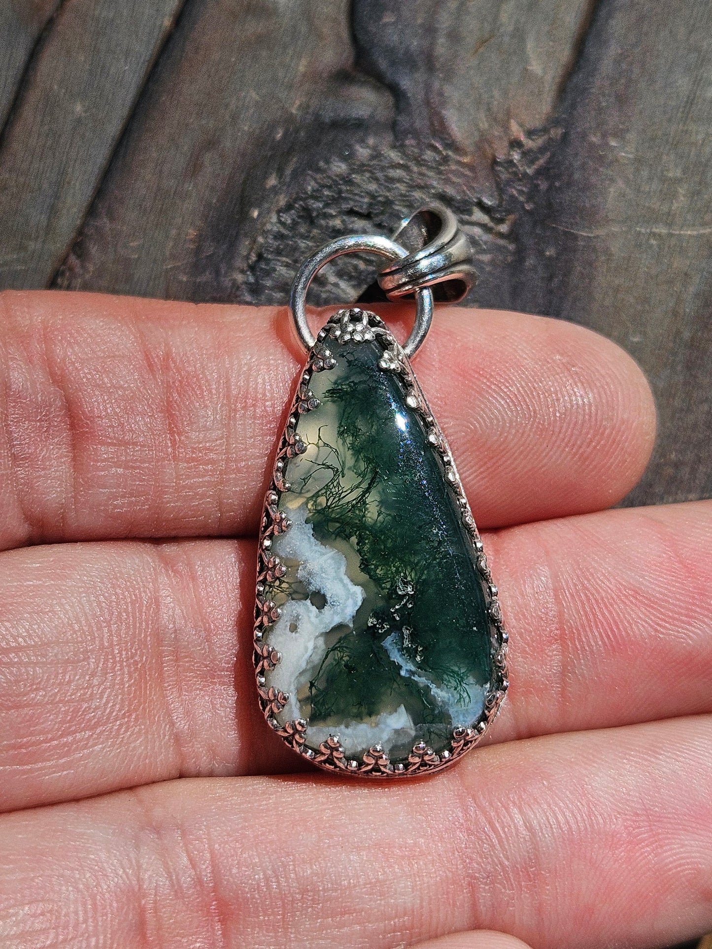 Moss Agate Pendant