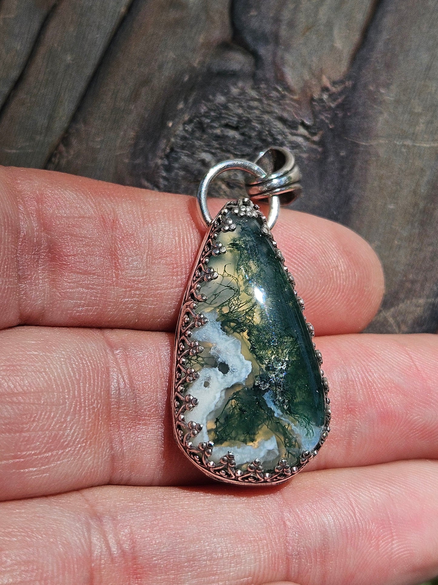 Moss Agate Pendant