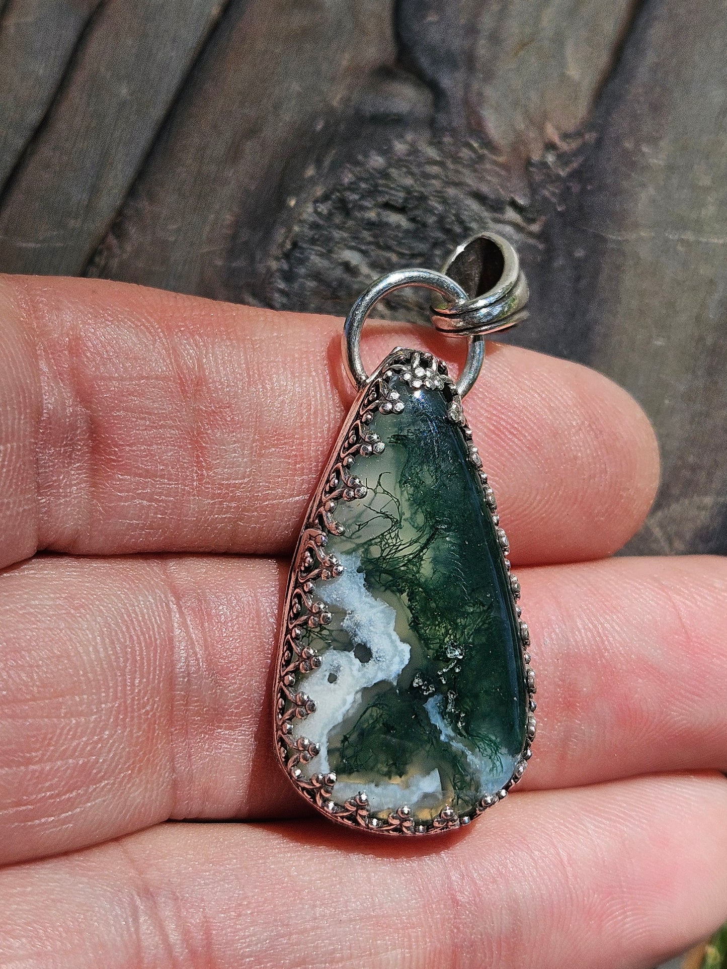 Moss Agate Pendant